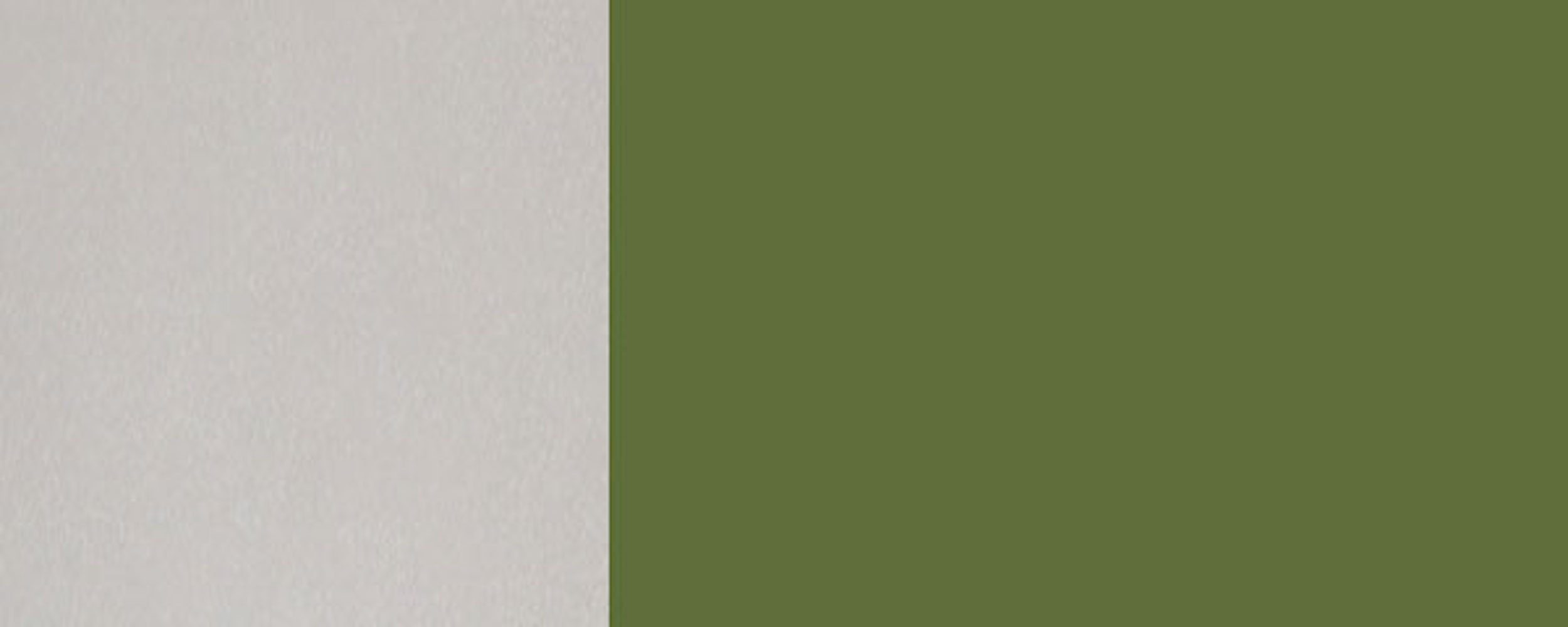 farngrün vollintegriert wählbar Florence, und RAL grifflos Breite Feldmann-Wohnen 6025 Sockelblende Hochglanz Korpusfarbe Front-,