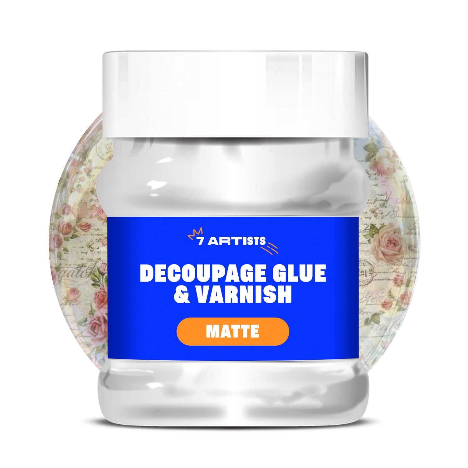 7 Artists Ремесленный клей Decoupage Клей Lack Wasserfest 230 ml, Half Glossy und Matt, Decoupage Клей + Lack