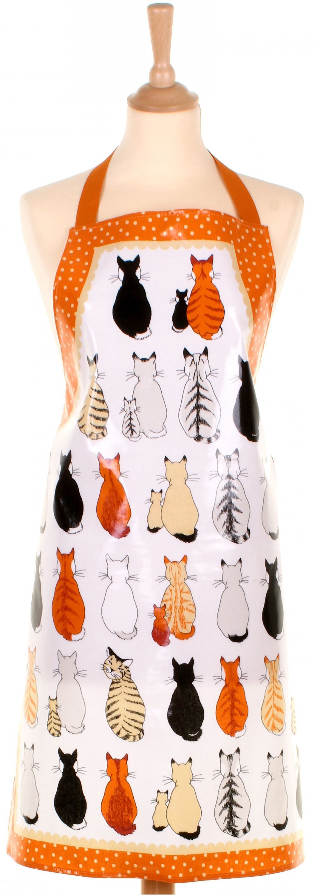 Ulster Weavers Kochschürze Cats in Waiting, (Set, 1-tlg., 1-teilig), PVC beschichtete Kochschürze 100% Baumwolle mit PVC-Überzug ca.59x81cm