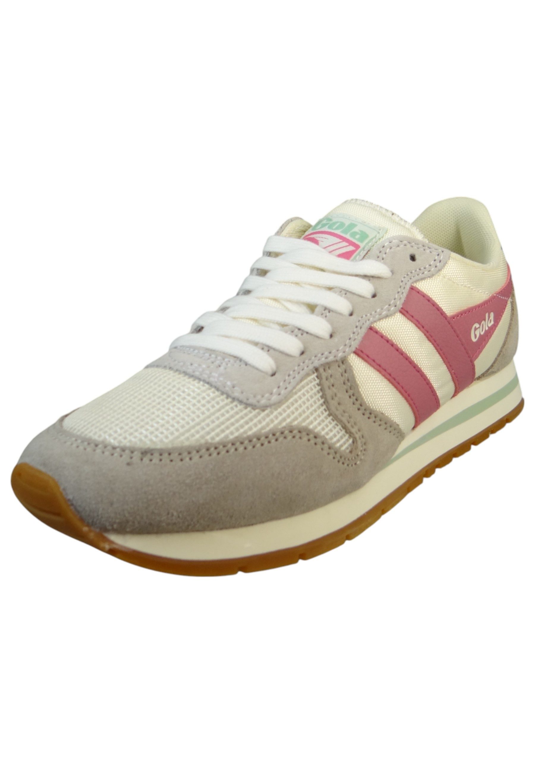 Gola CLA592 WG Off White/Feather Grey/Fluro Pink Sneaker