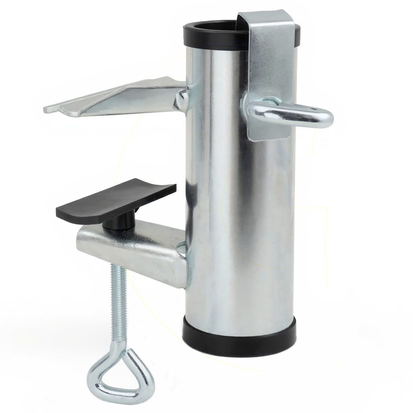 Gravidus Schirmhalter Sonnenschirmhalter für Balkongeländer 25-38mm aus Aluminium – Bild 5 von 5