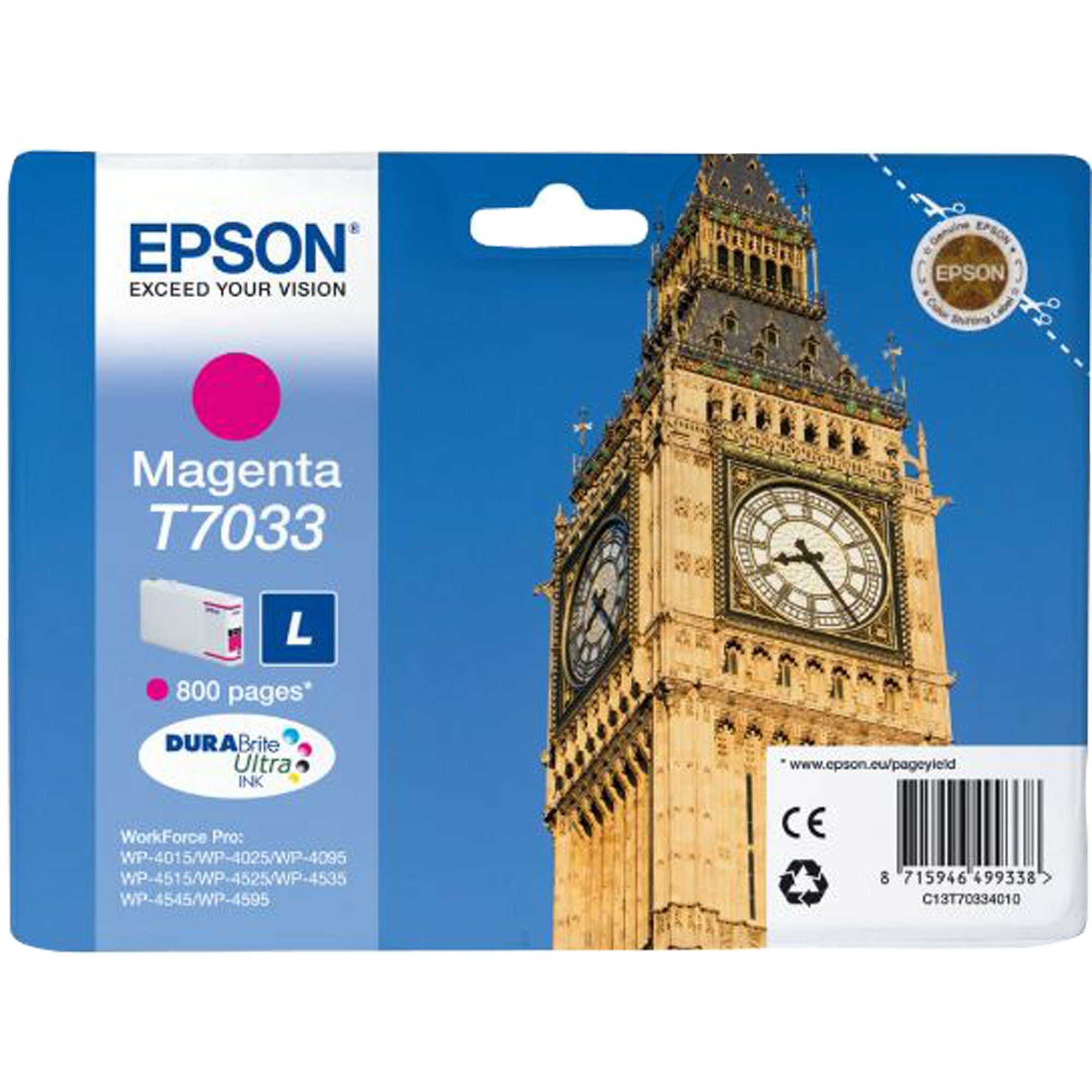 Epson Epson Tinte magenta C13T70334010 Tintenpatrone