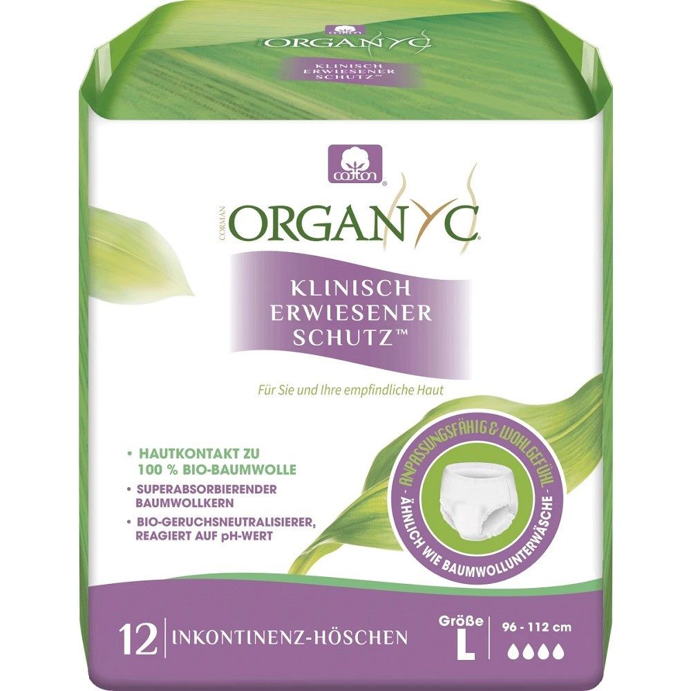 Organyc Inkontinenz-Höschen - Размер L 12Stk Hygienemittel
