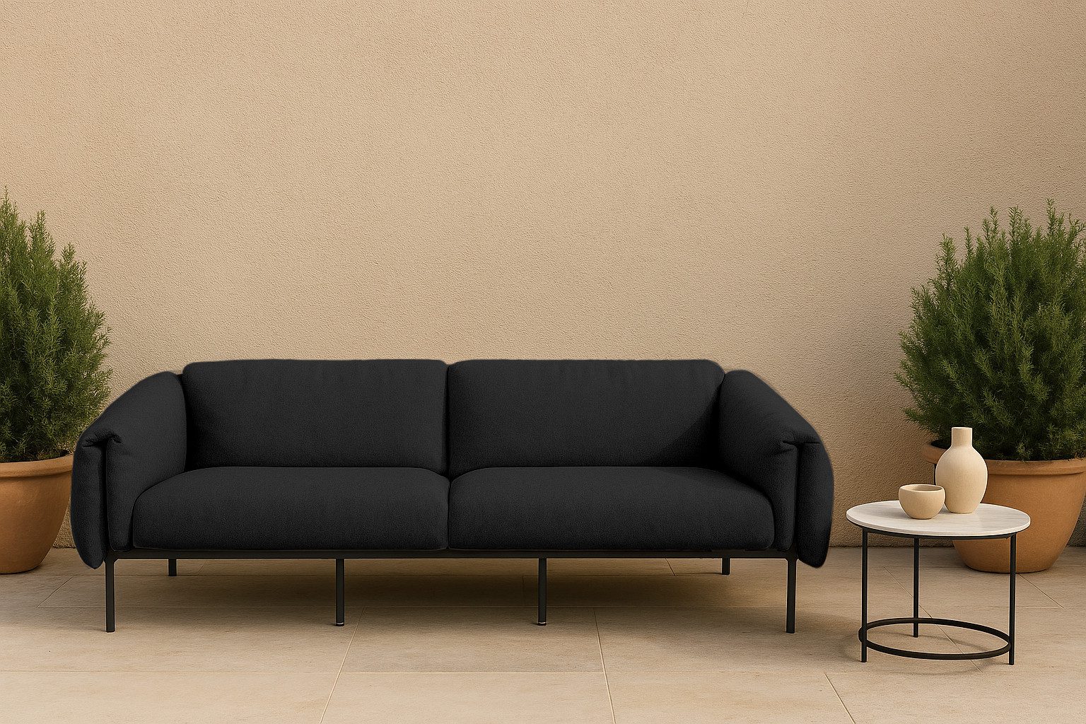 Home affaire 3-Sitzer Lumi, Outdoor Gartensofa, wetterfeste Materialien, Breite 228 cm