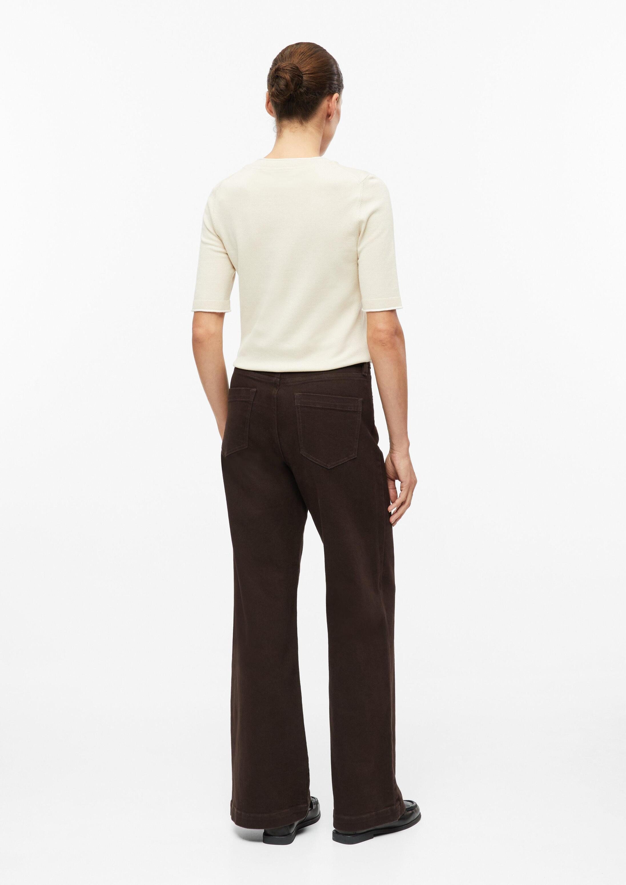 s.Oliver Weite Jeans Jeans-Hose SURI Jeans Suri / Regular Fit / High Rise / Wide Leg / mit Zierknopf