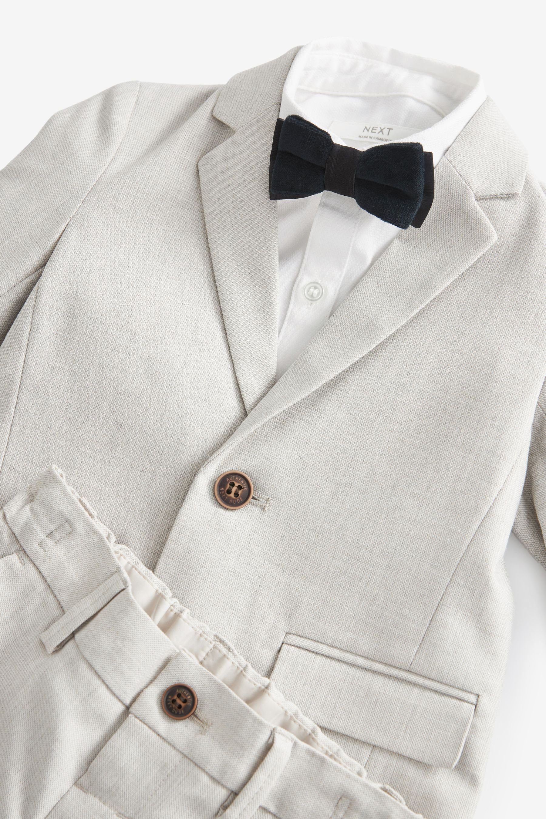 Next Kinderanzug Blazer, Hemd, Hose und Fliege im Set (4-tlg)