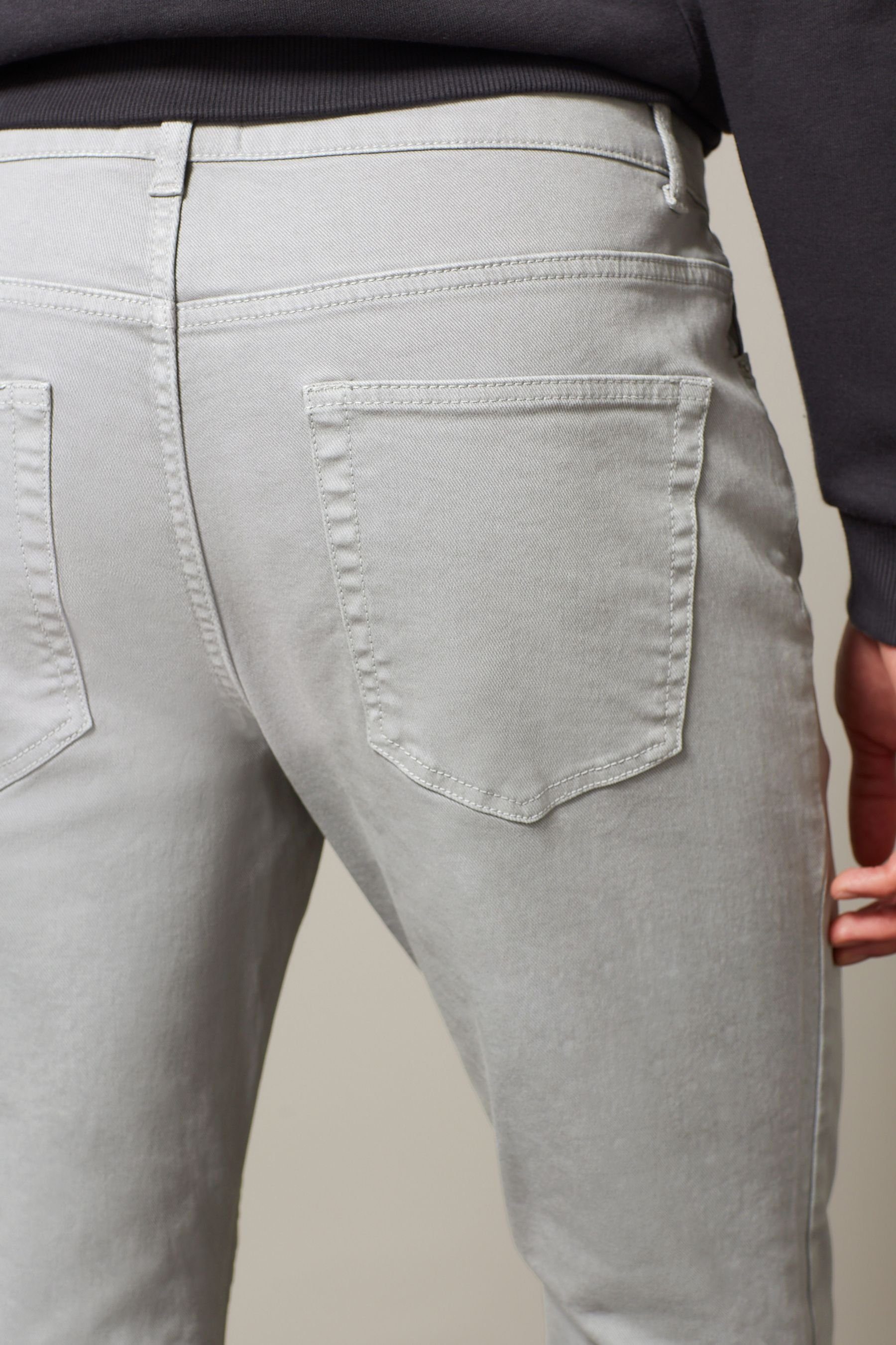 Light Grey (1-tlg) Slim-fit-Jeans Next