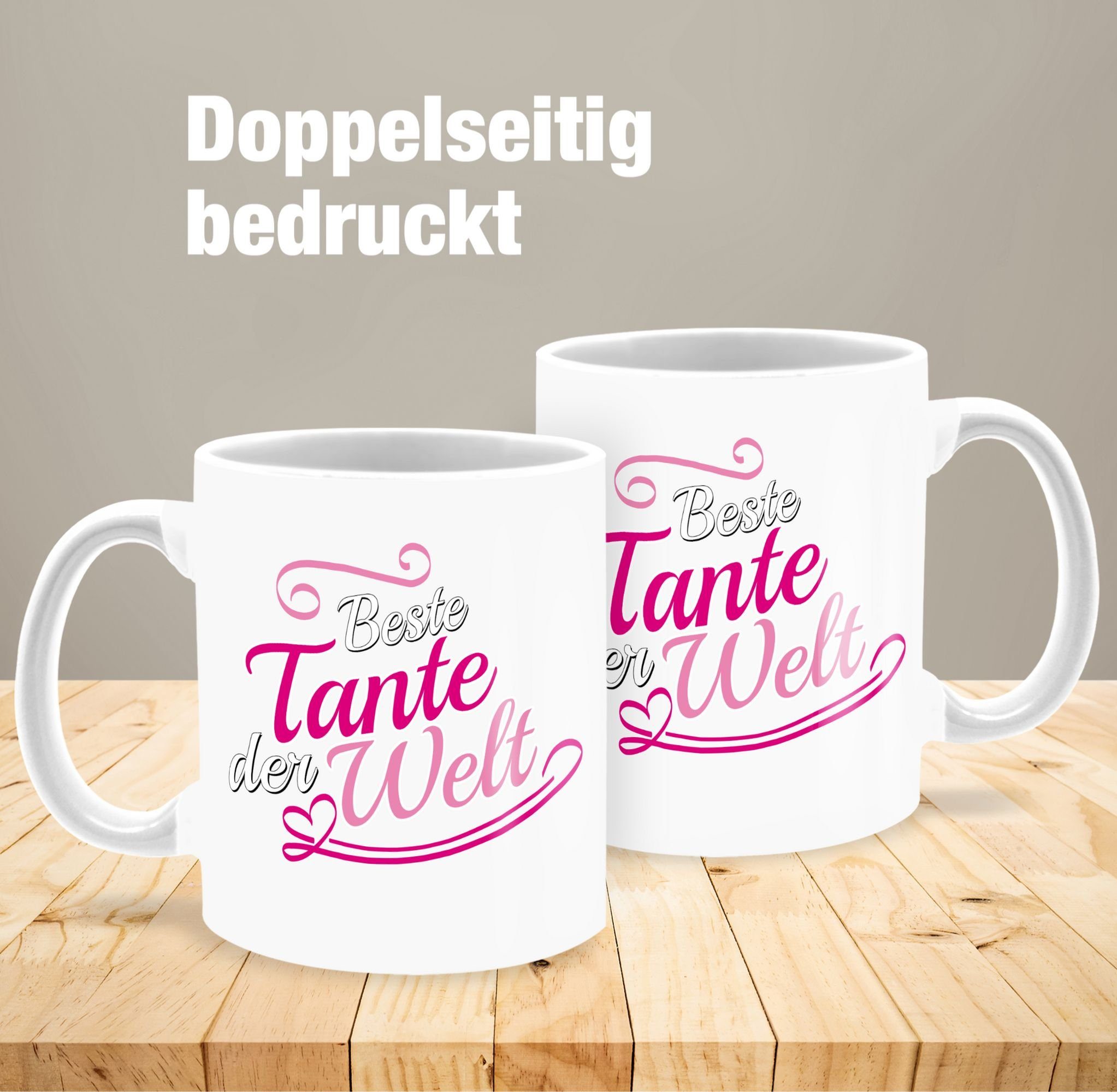 Beste Geschenk Tante Shirtracer der Weiß Tasse 2 Tante Keramik, Welt,