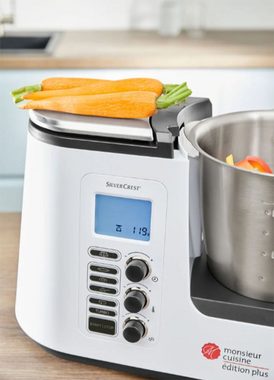 SilverCrest Küchenmaschine mit Kochfunktion KITCHEN TOOLS Monsieur »Cuisine edition plus SKMK 1100 A1«, 2,2 L, 1050,00 W
