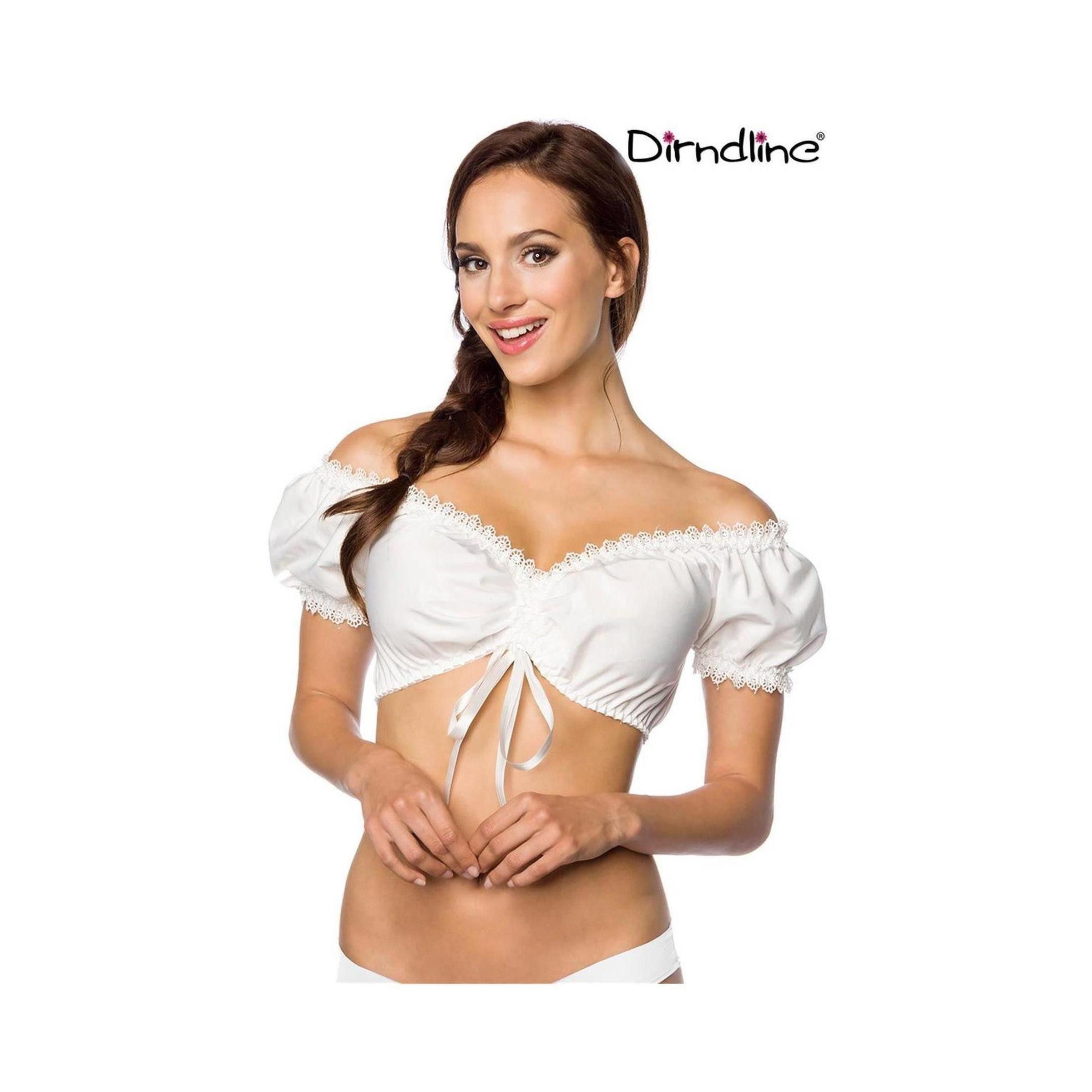 Dirndline Dirndlbluse Dirndline Schulterfreie Dirndlbluse - (2XL,3XL,L,M