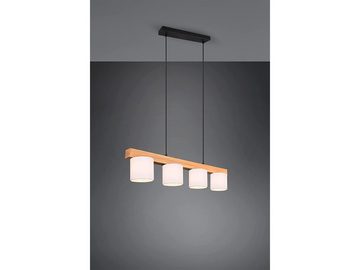 meineWunschleuchte LED Pendelleuchte, Dimmfunktion, LED wechselbar, Warmweiß, Holz-balken Skandinavisch-e Balken-lampe Kücheninsel Weiß, B 75cm