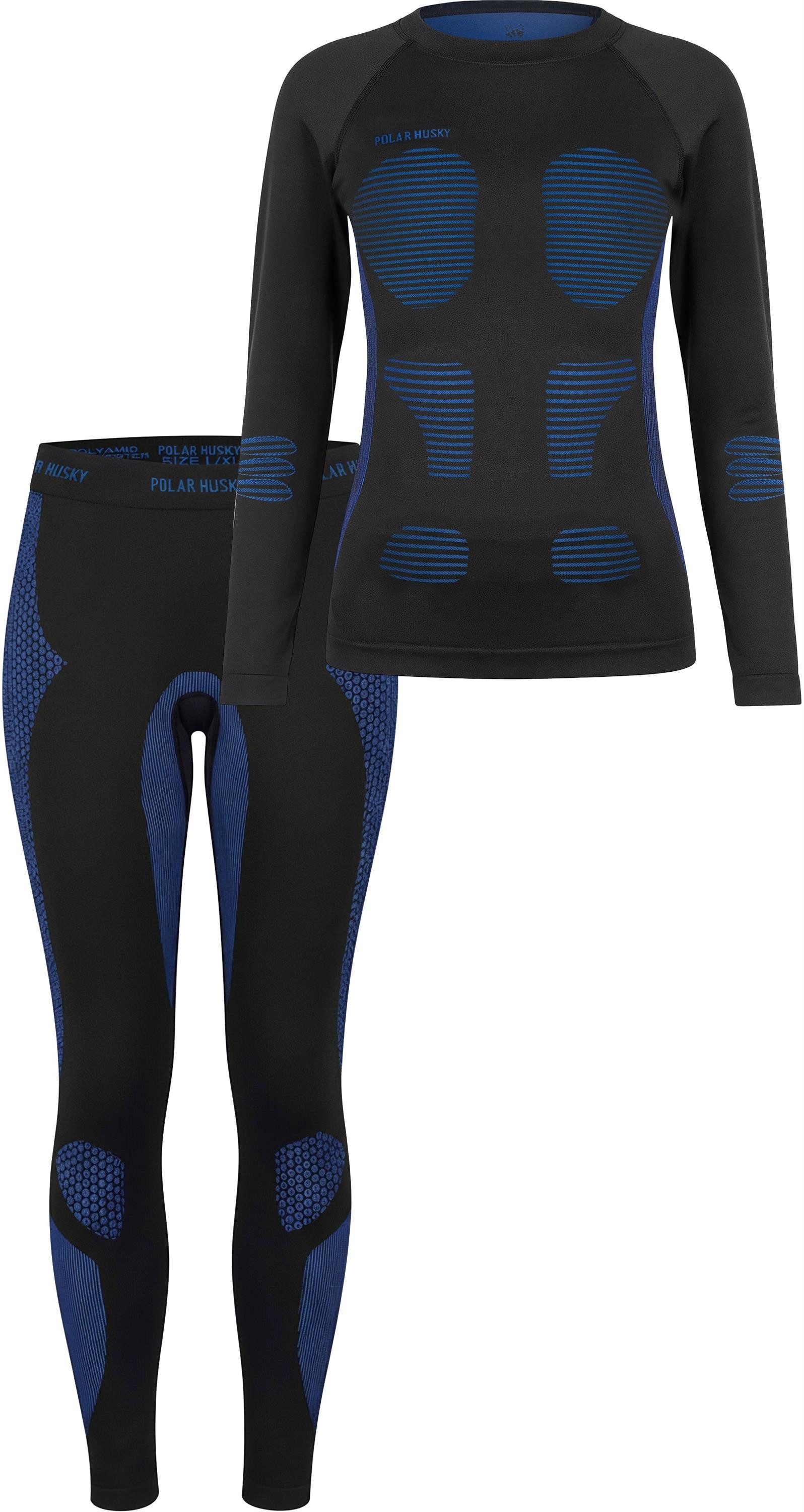 normani Sportanzug Damen Sport-Funktionsunterwäsche Set Hemd + Hose, Damen Skiunterwäsche Funktionsunterwäsche