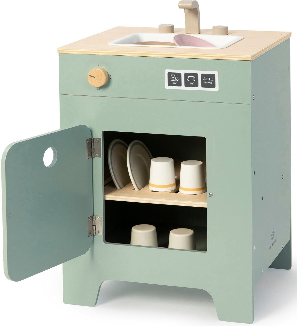 MUSTERKIND® Kinder-Geschirrspüler Geschirrspüler Mix & Match, salbei/natur, günstig online kaufen