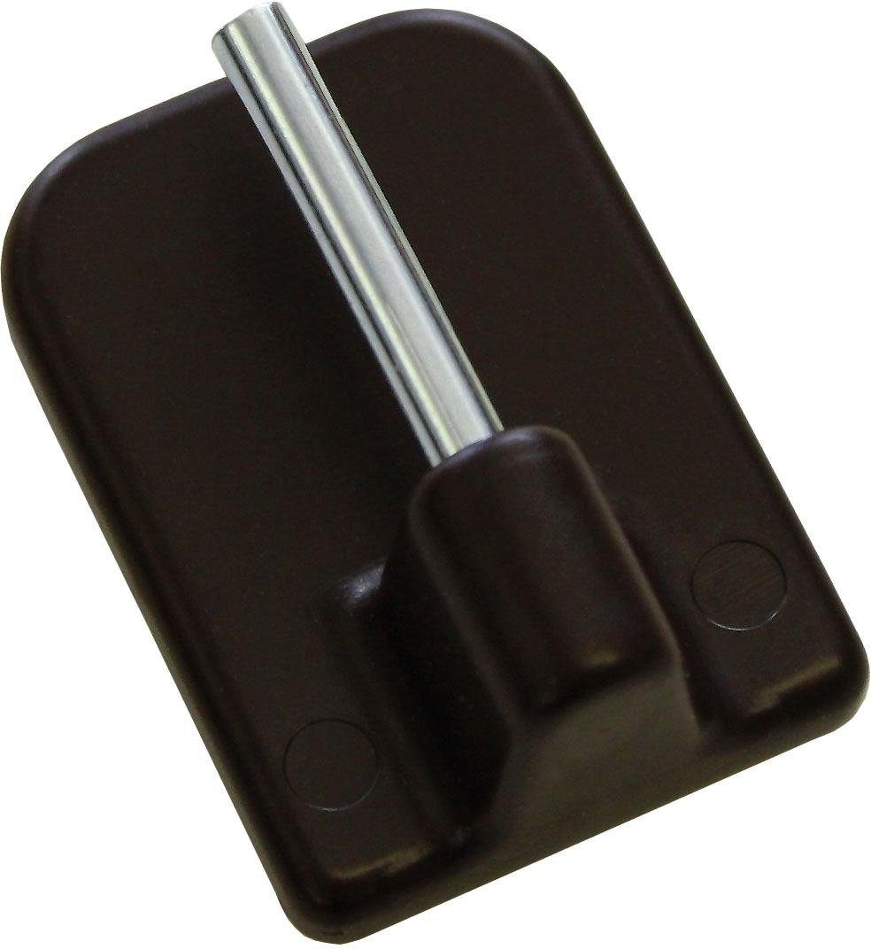 GARDINIA Gardinenstangenhalter, Gardinenstangen, (Set, 4-St), Serie Vitragestange flachoval Ø 11 mm