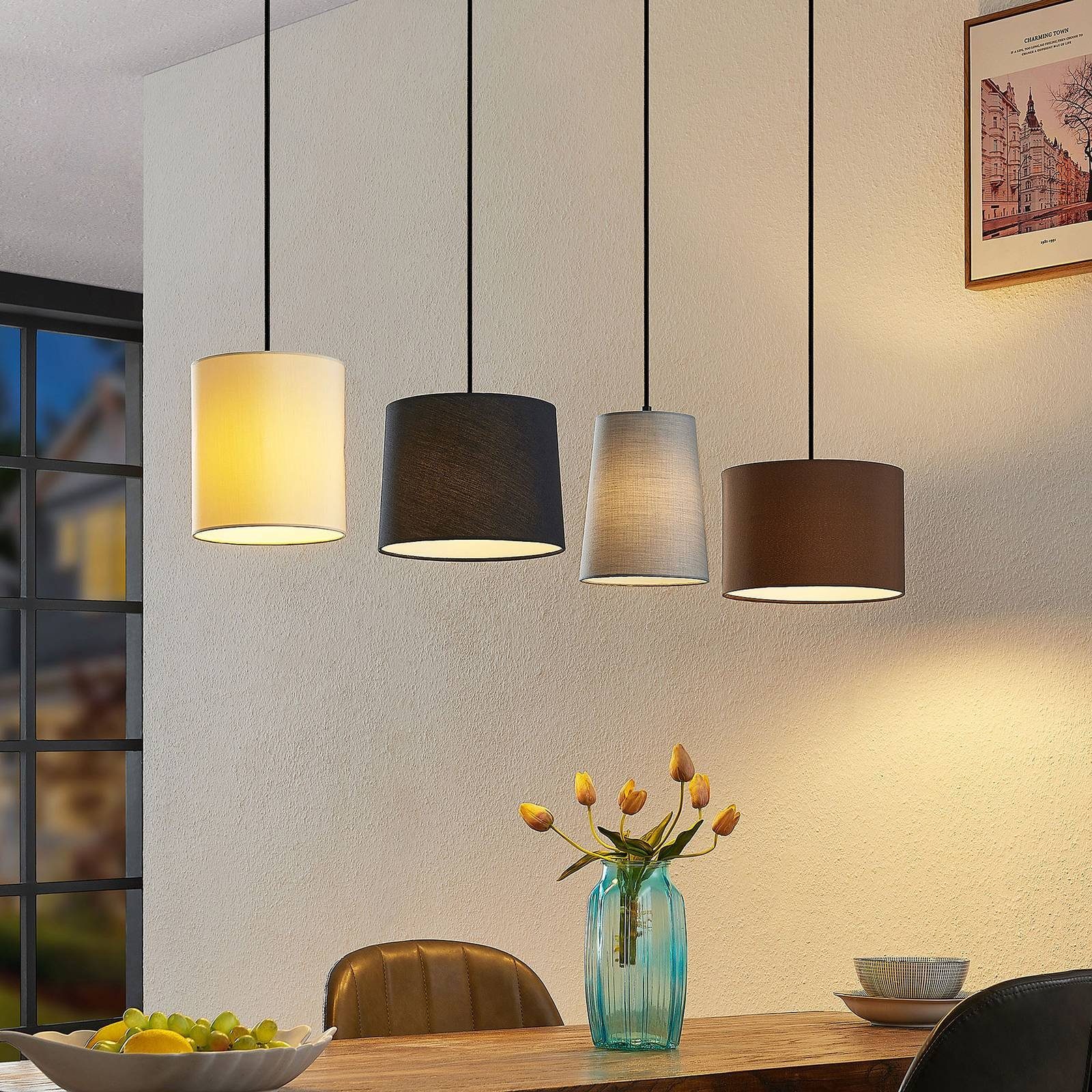 Lindby Hängeleuchte Amilia, IP20, 4 x 60 W