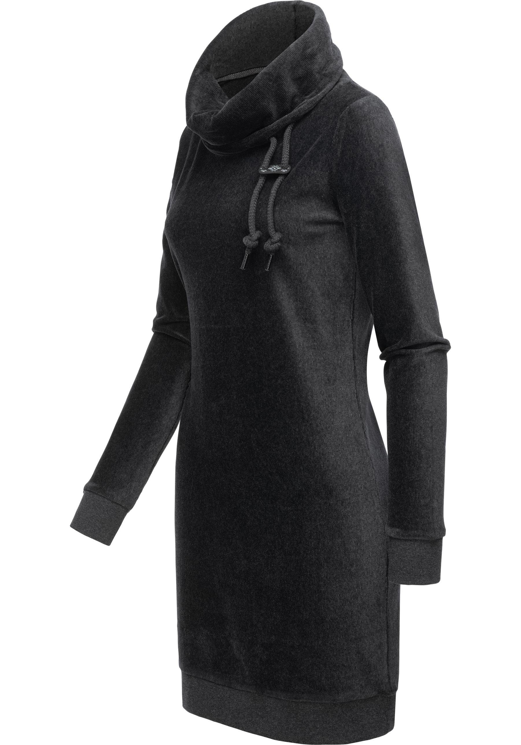 Ragwear Sweatkleid Chloe Velvet stylisches Langarmkleid günstig online kaufen