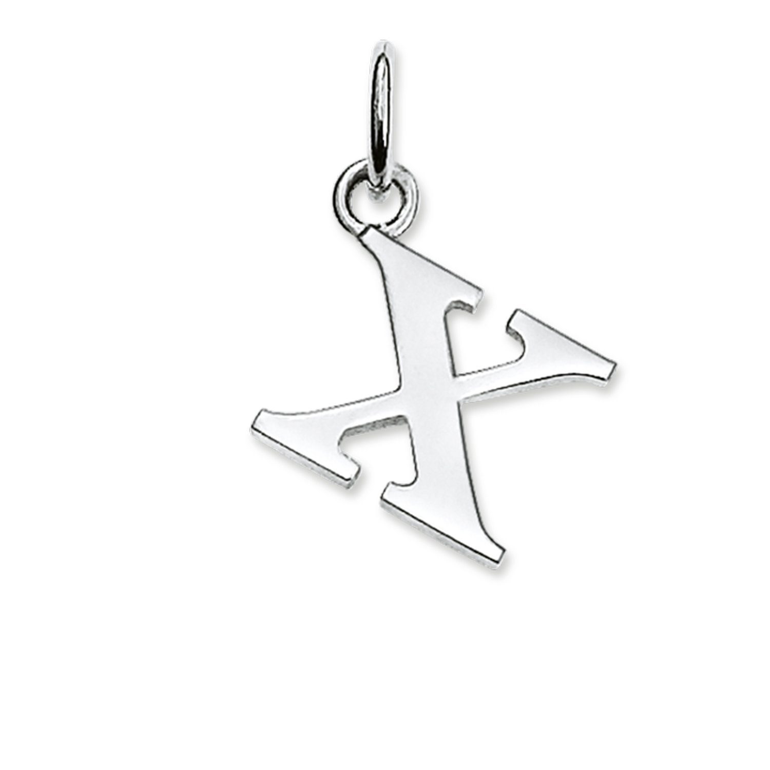 THOMAS SABO Kettenanhänger PE611-001-12 Ketten-Anhänger Buchstabe X Sterling-Silber