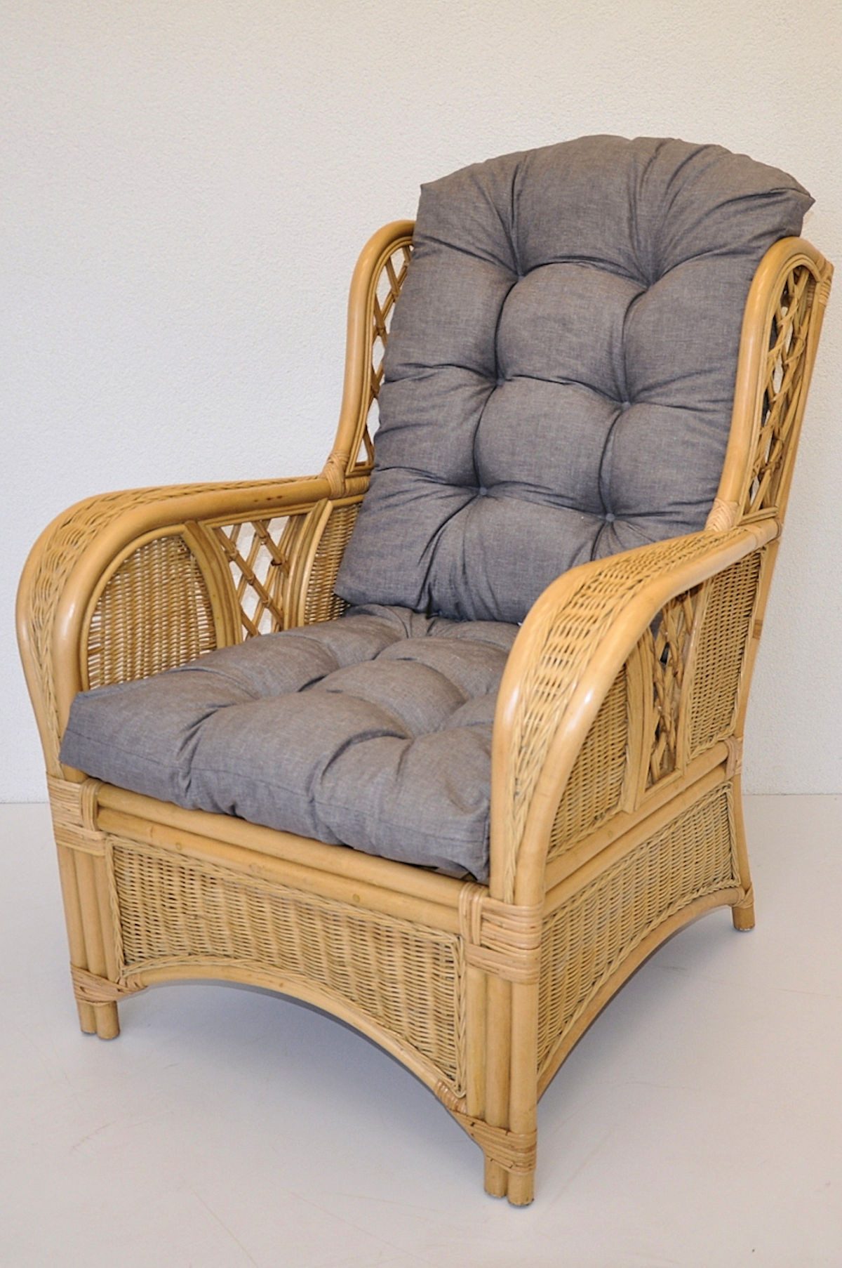 Rattani Rattanstuhl Rattansessel, Rattan Ohrensessel Oliver Fb. honig, Inkl günstig online kaufen