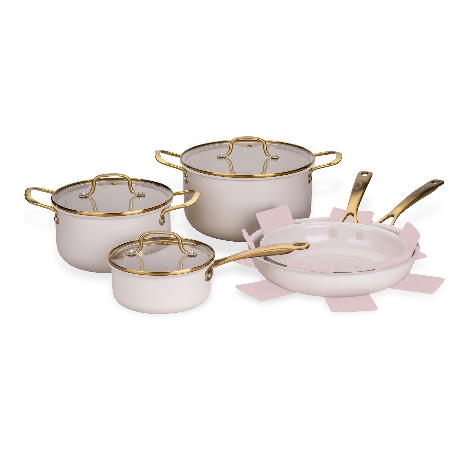 FACKELMANN Topf-Set Topf- und Pfannen-Set, Kochgeschirr, Aluminium, Keramikbeschichtung