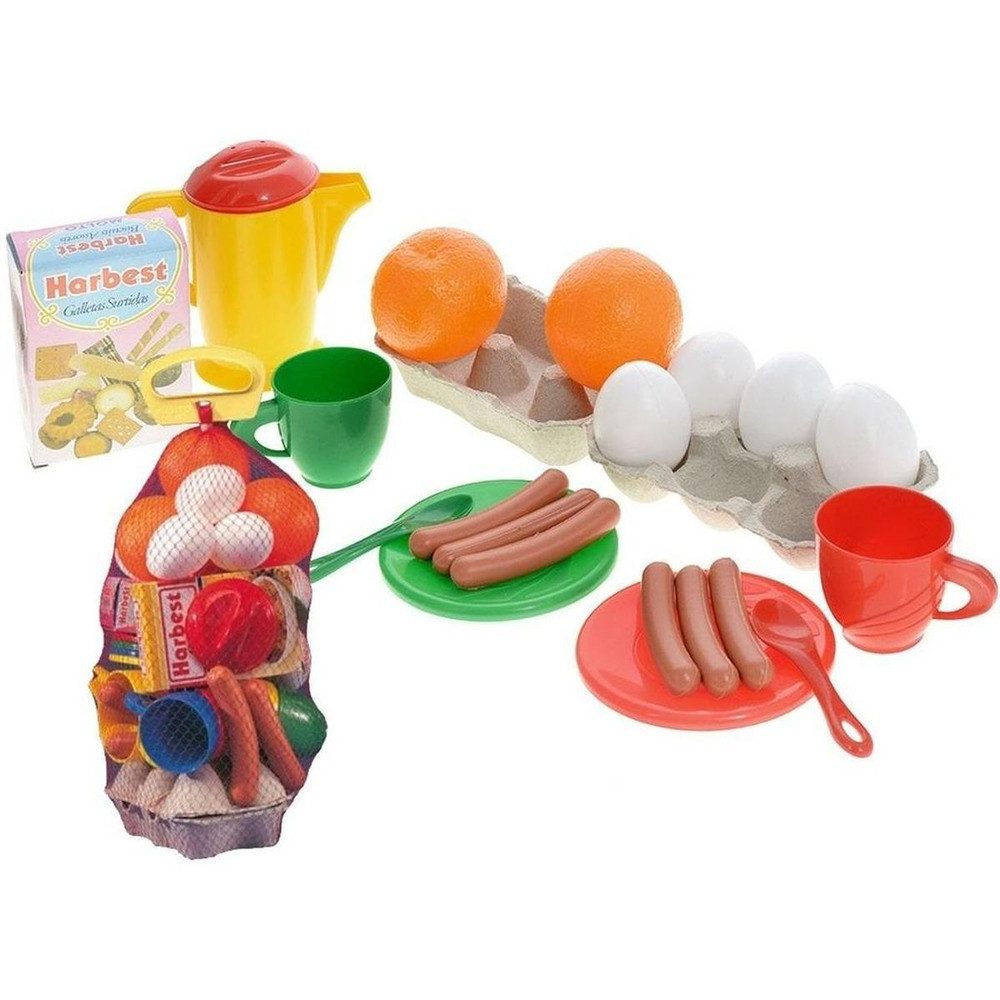 Molto Spielküche Frühstücksset - Spielküchenzubehör - 24 Teile Polyethylen