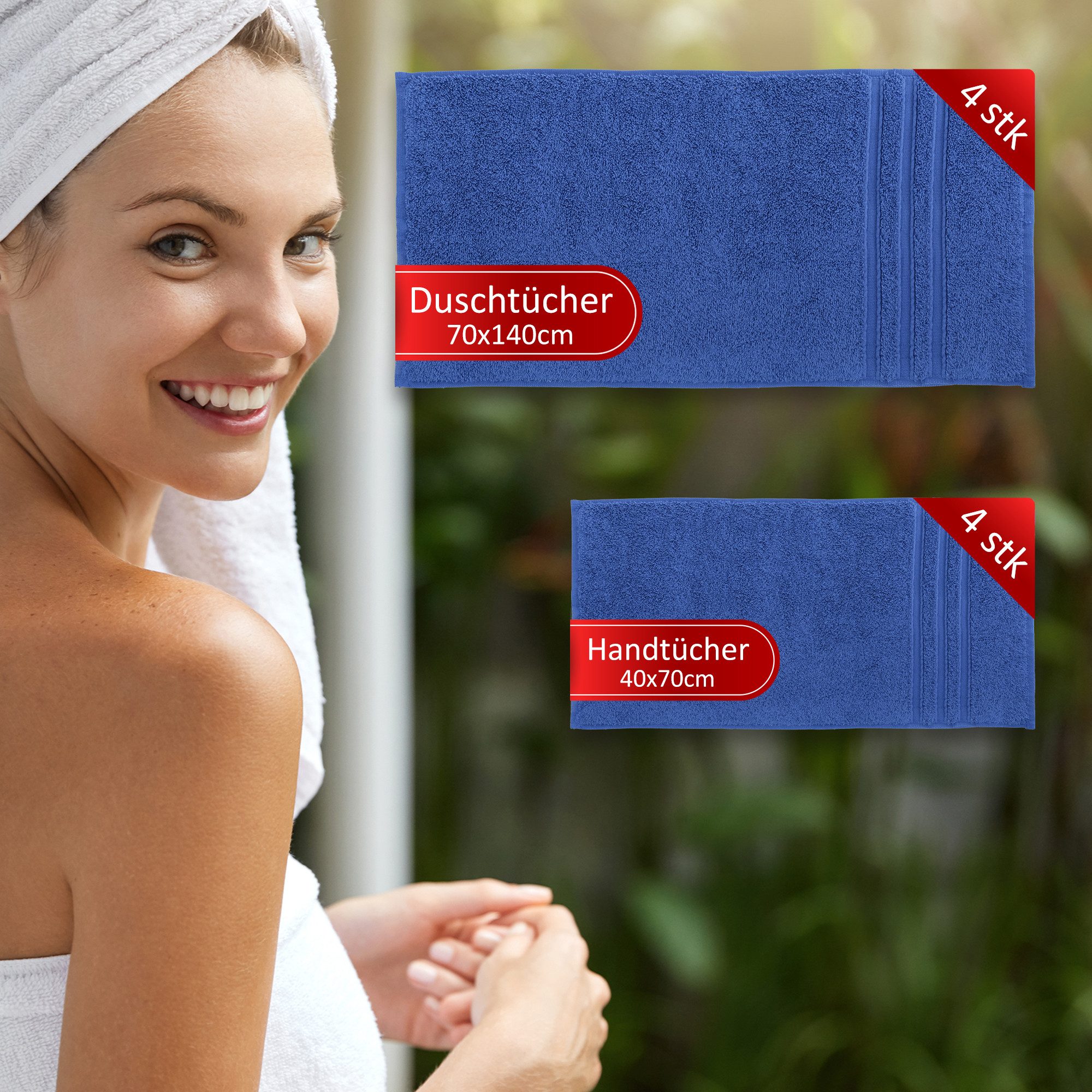 Veluna Home Badetücher Duschtücher Set, Duschtücher günstig online kaufen
