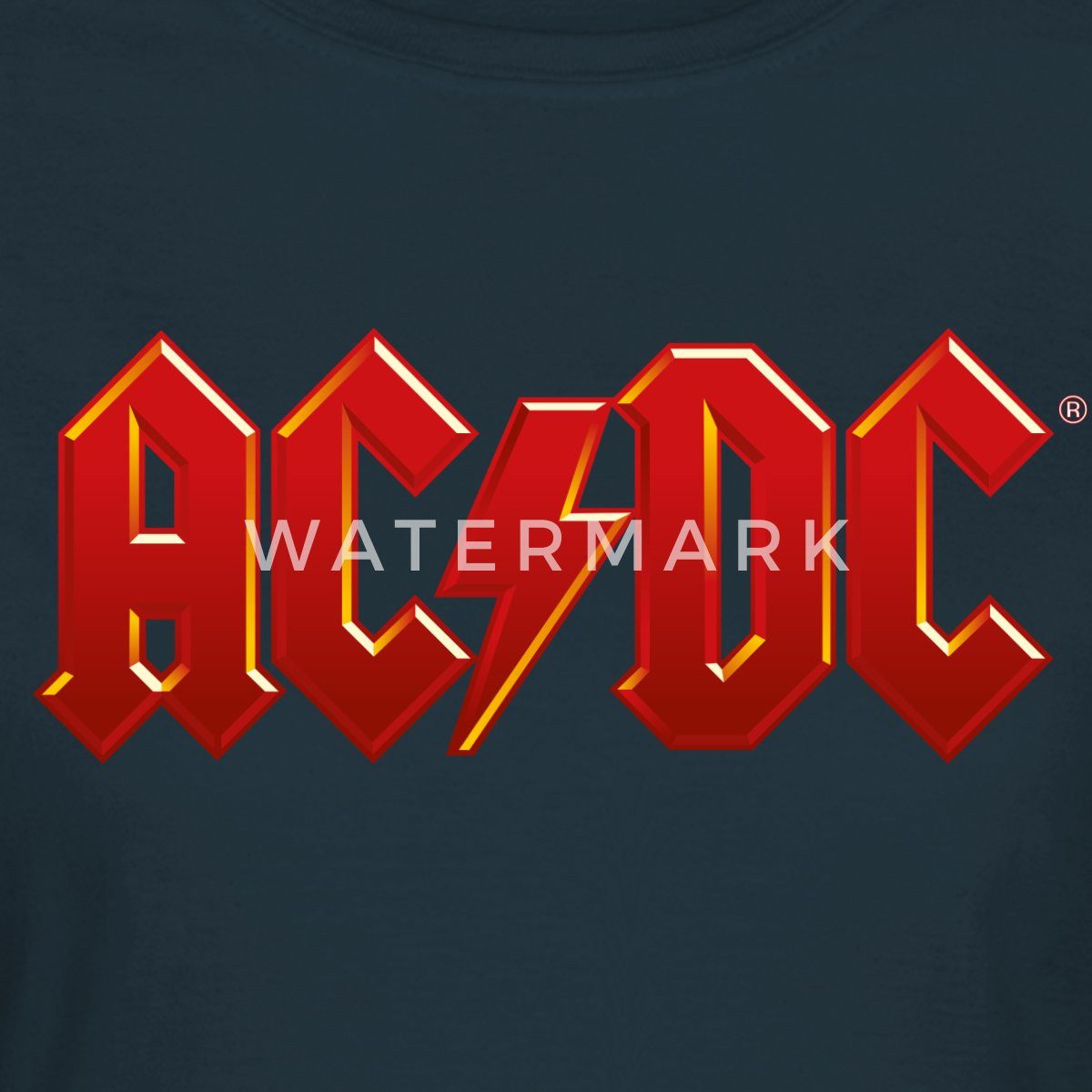 Spreadshirt T-Shirt AC/DC Klassisches Logo Mit günstig online kaufen