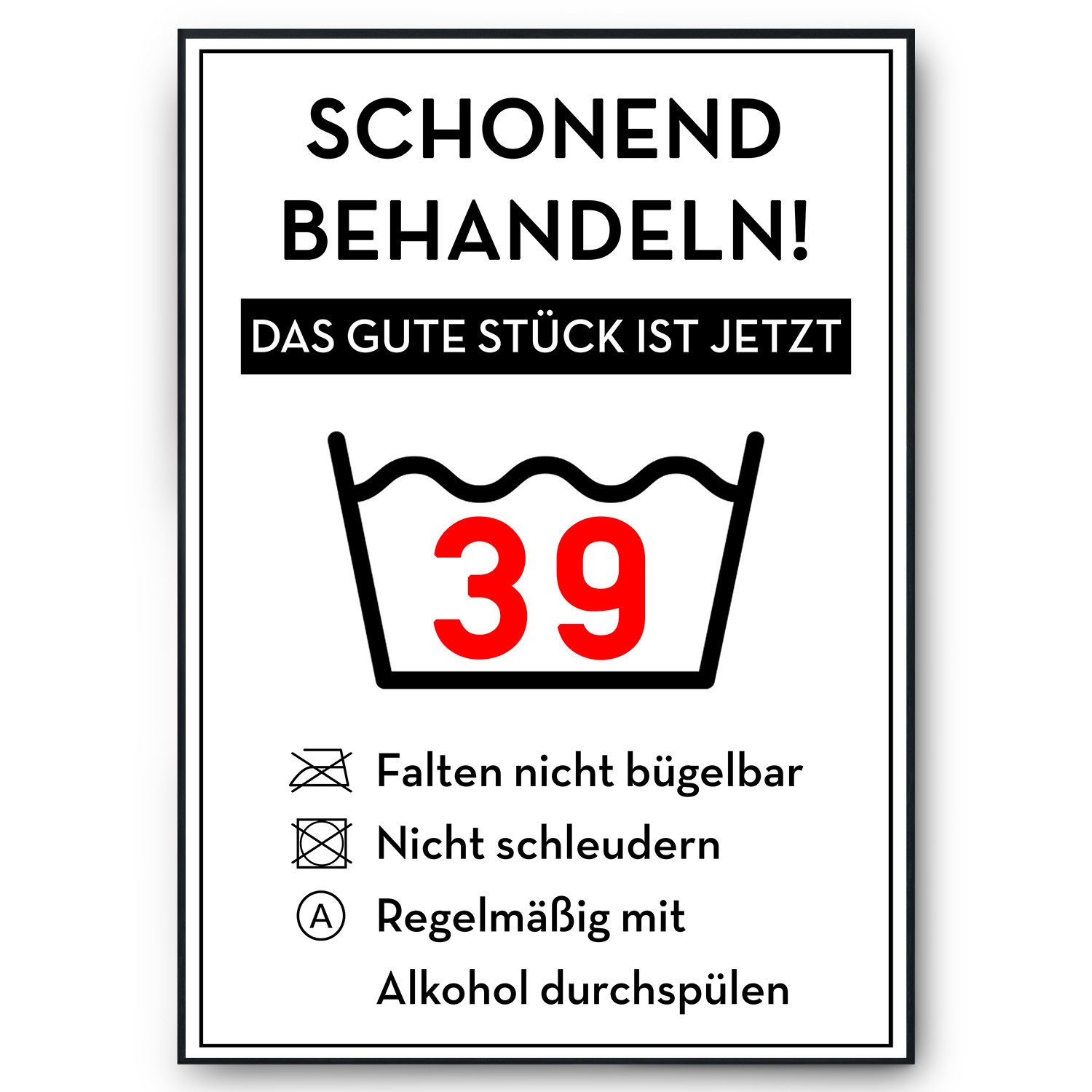 Tigerlino Poster Geburtstag Geschenk Urkunde Lustig günstig online kaufen