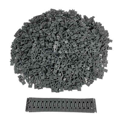 LEGO® Spielbausteine LEGO® Kettenglieder groß Dunkelgrau - Raupe, Bagger, Link, Technik - 57518 - 50x, (Creativ-Set, 50 St), Made in Europe