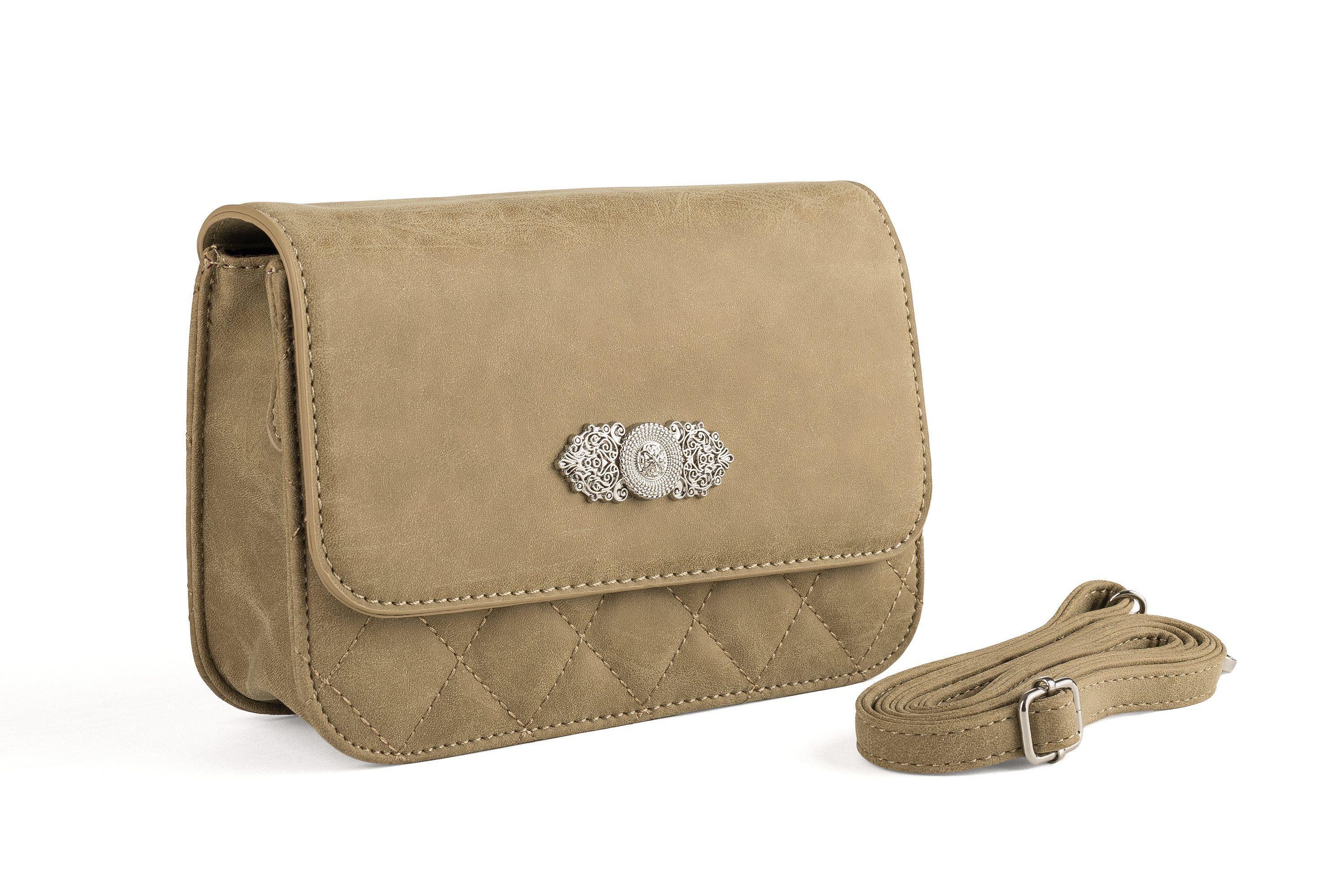 Der Trachtler Trachtentasche Damen Dirndltasche mit Zierteil, - stilvolles Trachten-Accessoire