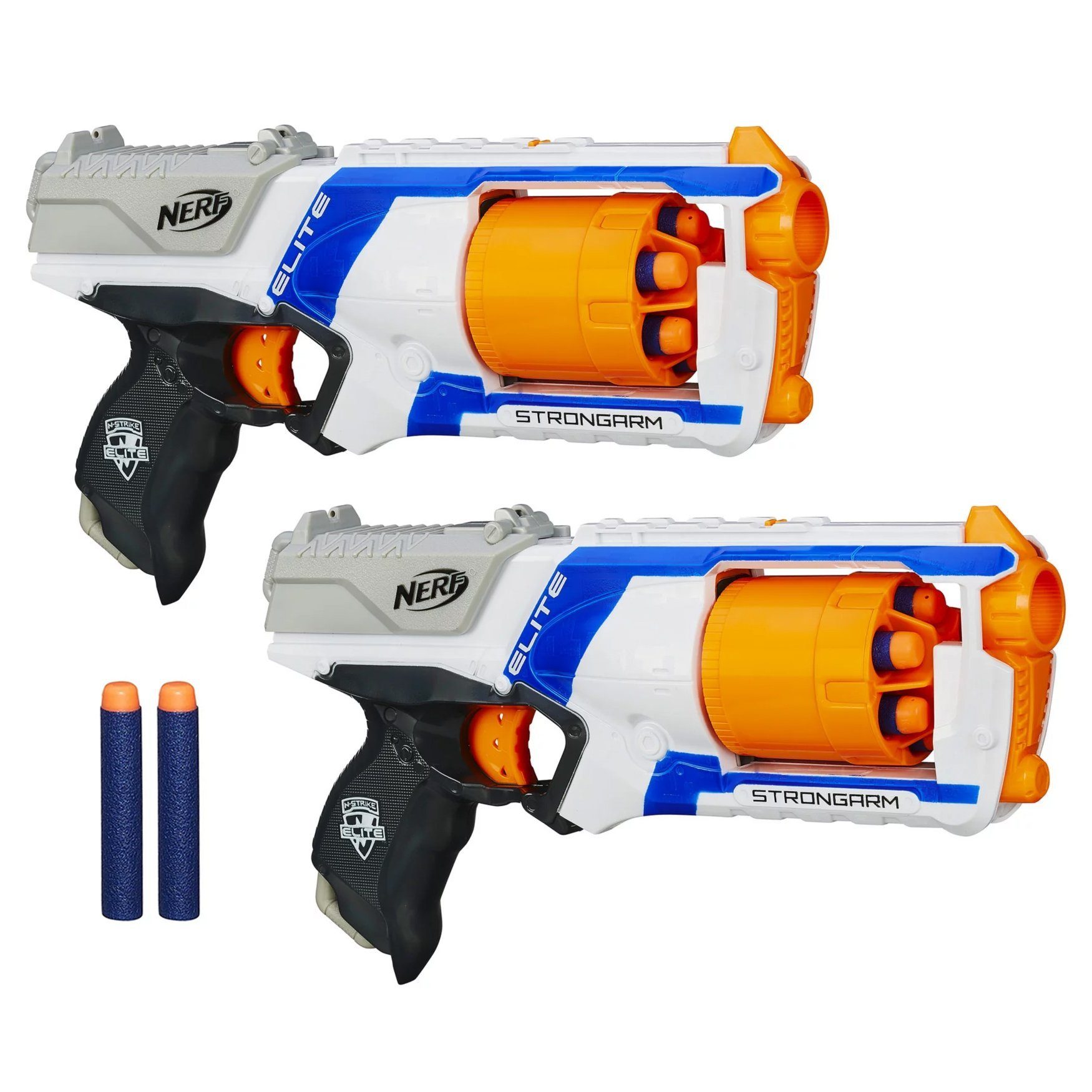 Hasbro Blaster 2er Pack Nerf Strongarm - Blaster outdoor Indoor, Einfacher Blaster mit hoher 27 Meter Reichweite. Viel Spaß im Doppelp