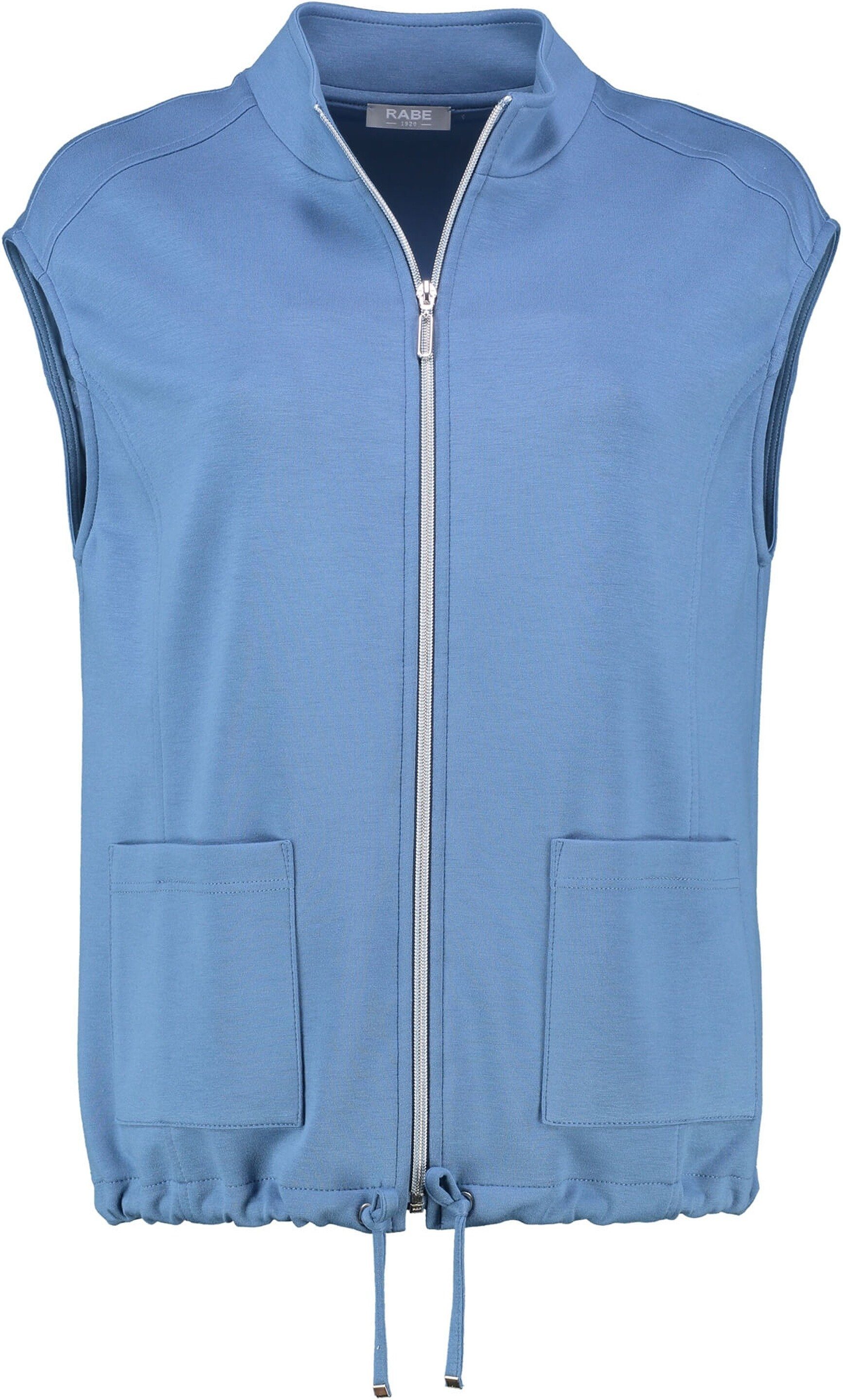 Rabe Shirtweste RABE Weste blau in weicher Stretch-Qualität