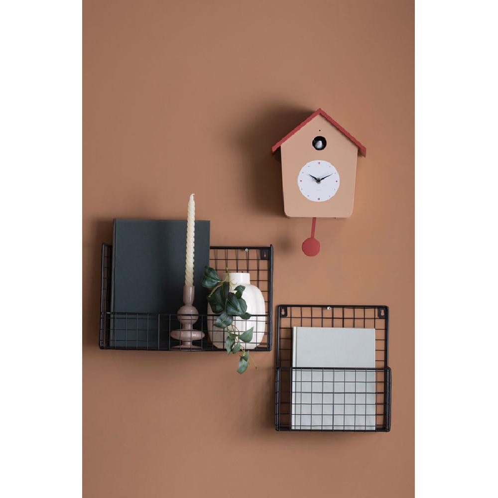 Karlsson Uhr Kuckucksuhr Wall Clock Cuckoo Light Braun Ocker