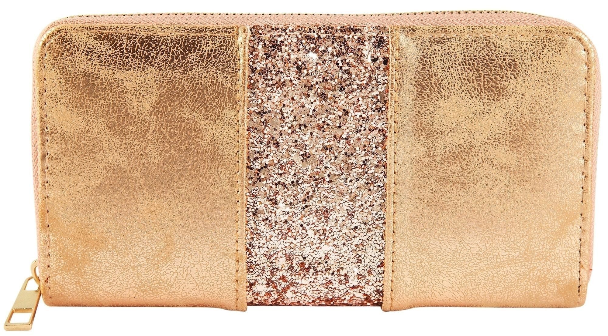 Cham Cham Geldbörse Afiya Cham Cham Geldbörse mit Glitzer, Damen GeldbÃ¶rse Quer Lederimitat