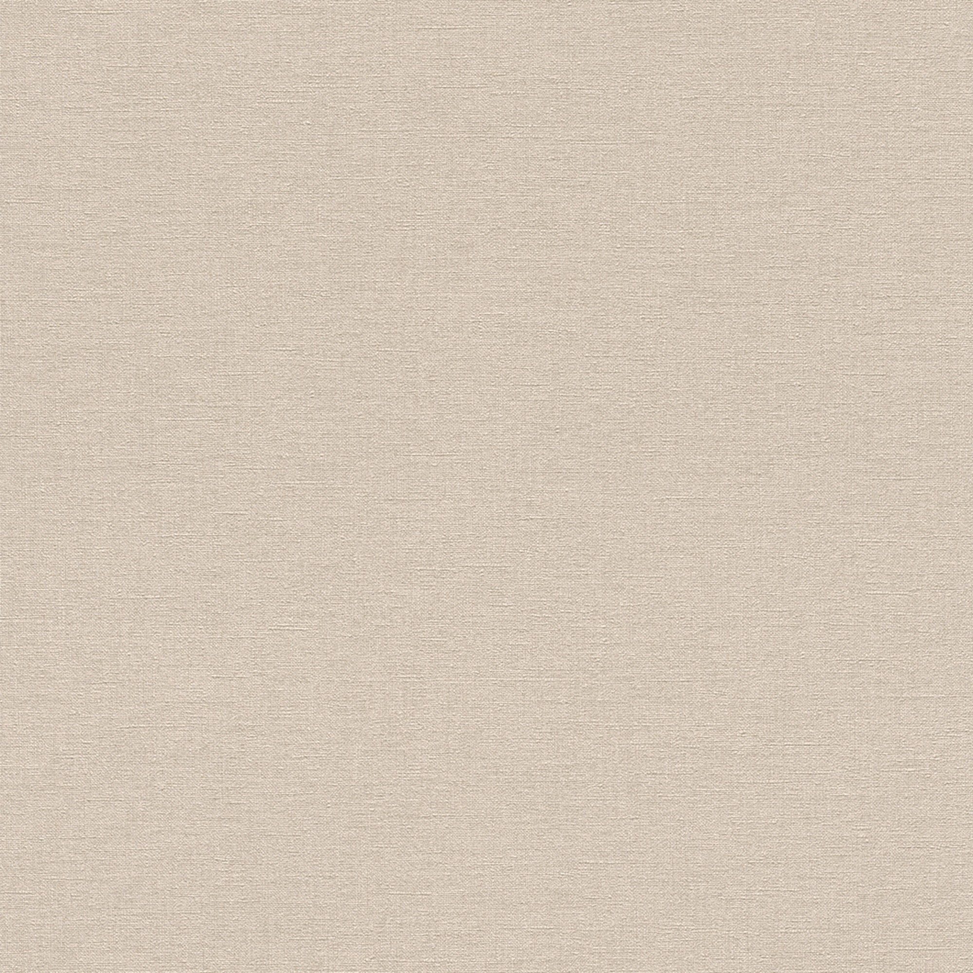 Rasch Vliestapete Leinenoptik - Vinyltapete Uni Beige, Matt, Leinenoptik, Textiloptik, (1 Rolle, 1 St., Kollektion 'Beltesto' - 10,05 m x 0,53 m), gute Lichtbeständigkeit, feucht abwischbar, restlos abziehbar