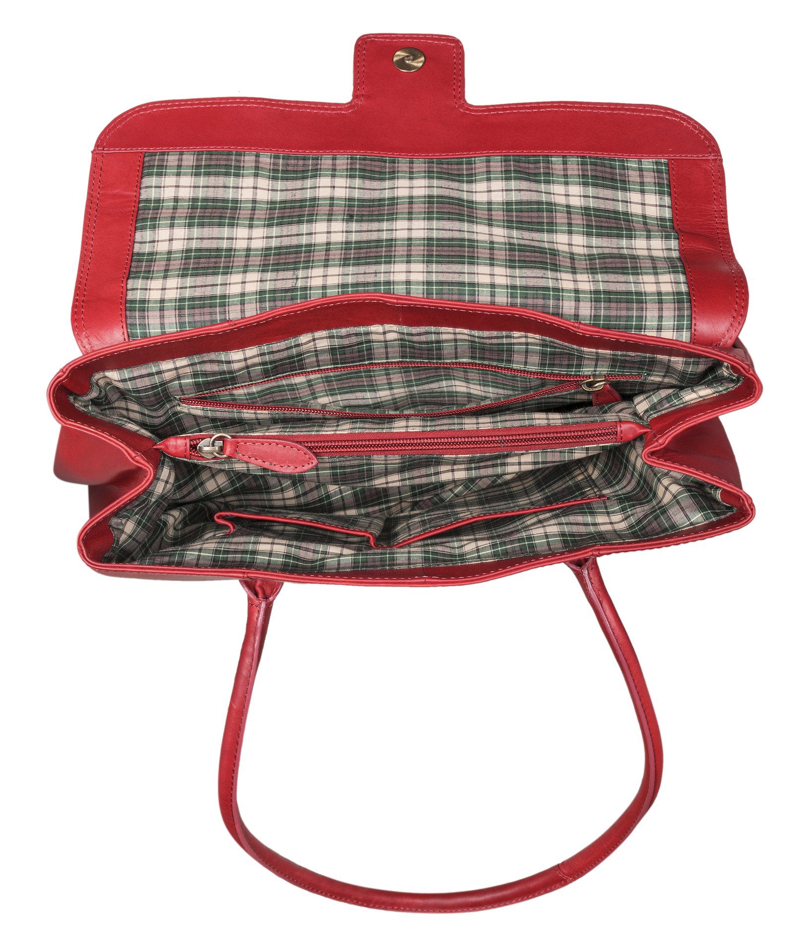 Benthill Henkeltasche Damen Echt Leder Handtasche Umhängetasche Vintage Bag Shopper, Reißverschlussfach