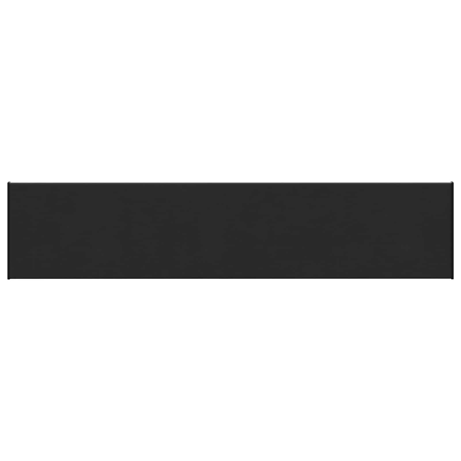 vidaXL Fensterbank Fensterbank Schwarz mit Holzmaserung 120 x 30 x 4,5 cm PVC