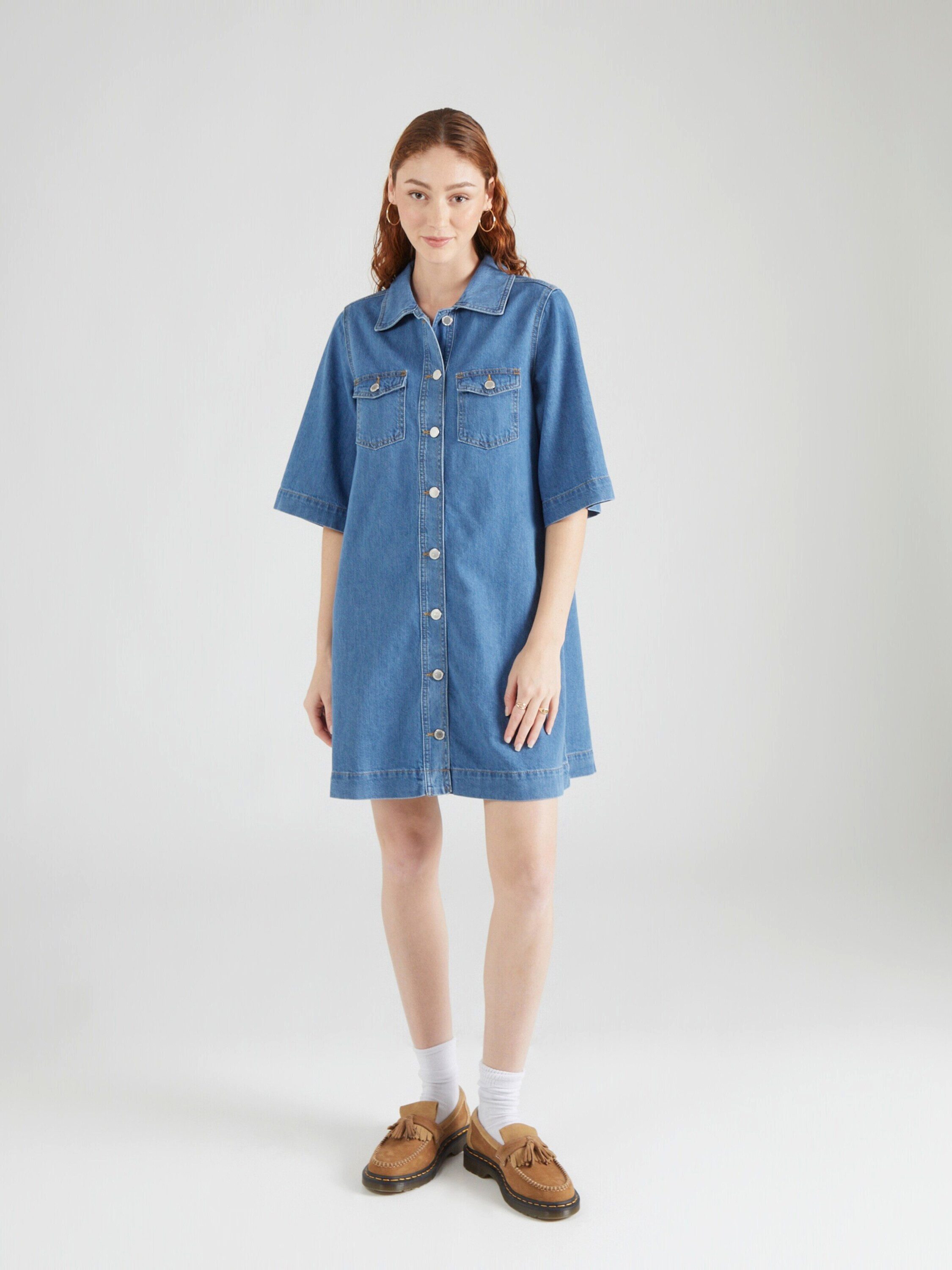 Global Funk Blusenkleid Mira (1-tlg) Falten