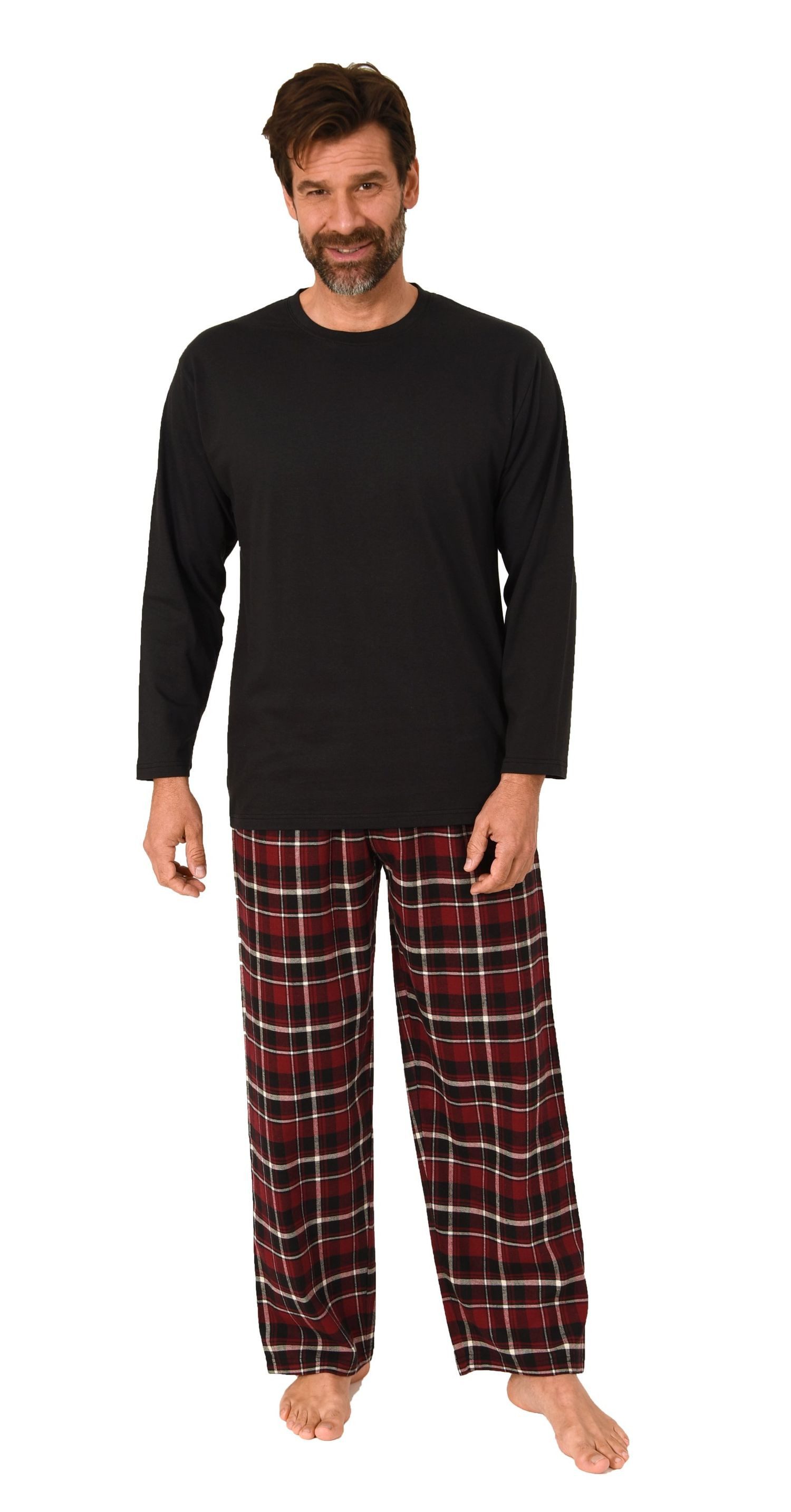Normann Pyjama Herren Schlafanzug lang, Pyjama günstig online kaufen