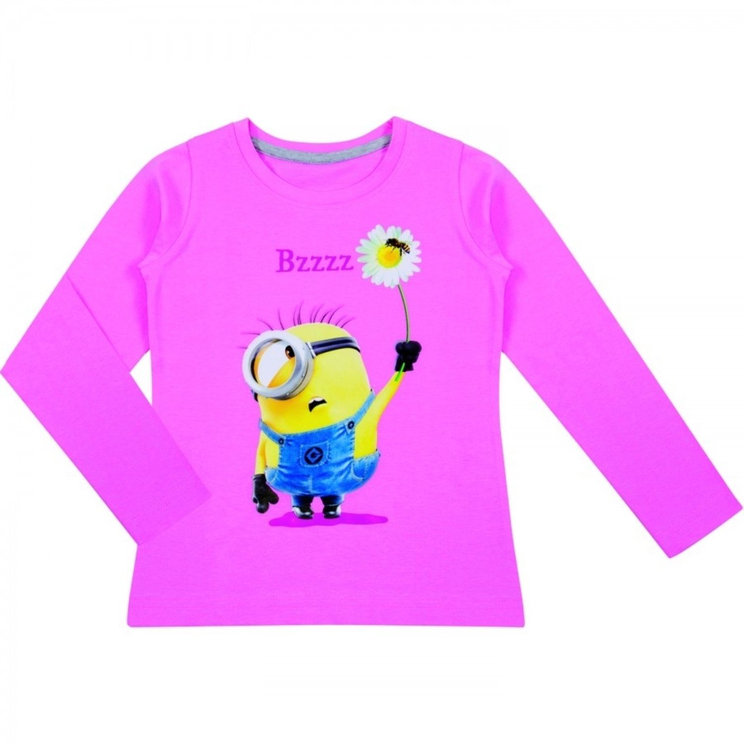 United Labels® Sweatshirt Minions Pullover für Mädchen - Bzzzz Pink