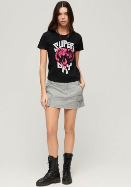 Superdry Kurzarmshirt LO-FI ROCK GRAPHIC FITTED TEE