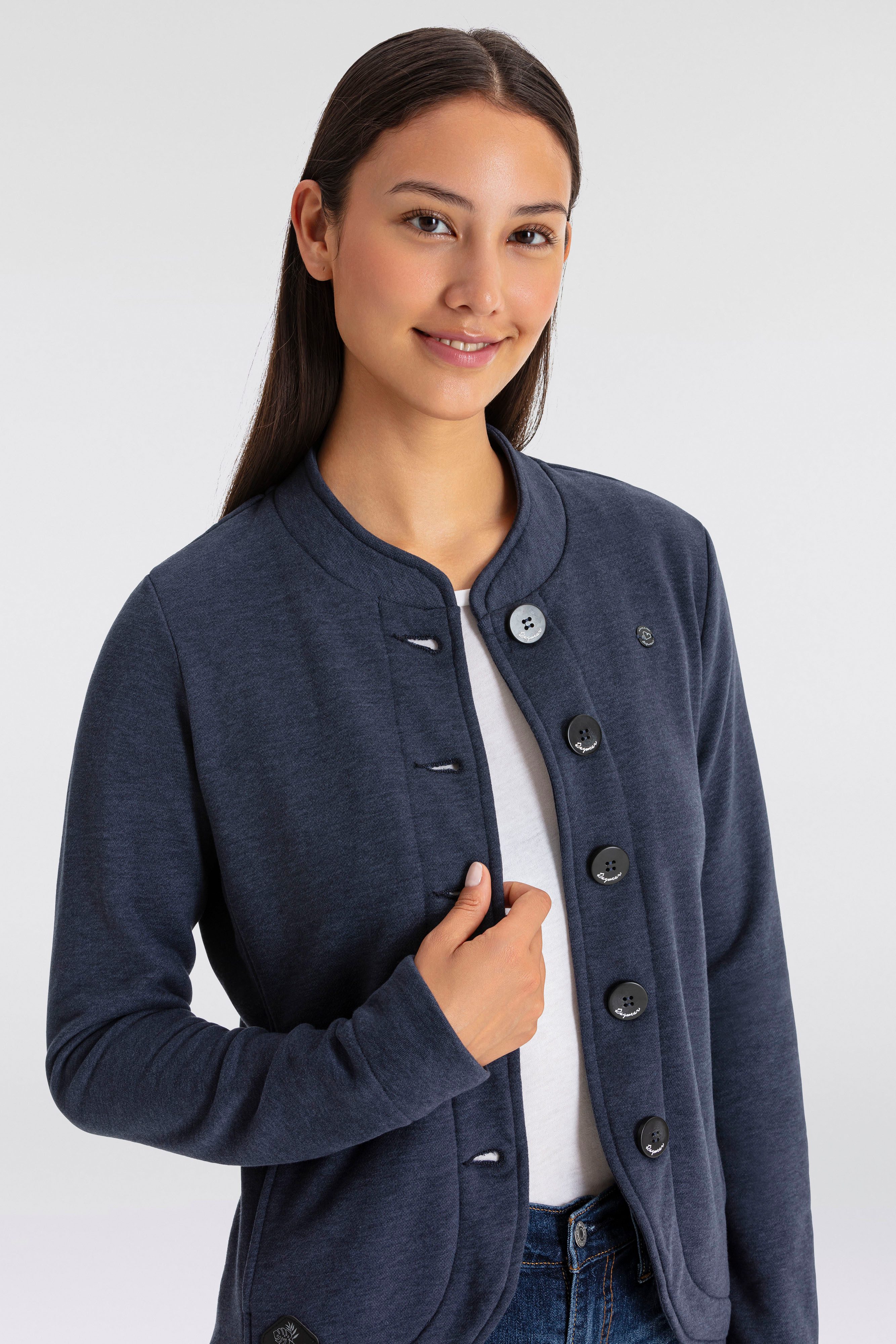 Ragwear Sweatjacke AVALINA O maritimer Sweat-Blazer günstig online kaufen
