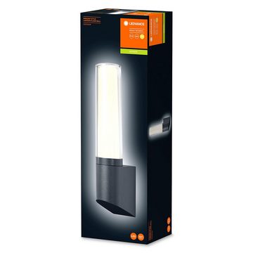 Ledvance LED Außen-Wandleuchte Endura Style Flare Wall Dunkelgrau IP44 7W 470lm warmweiß 3000K, LED fest integriert