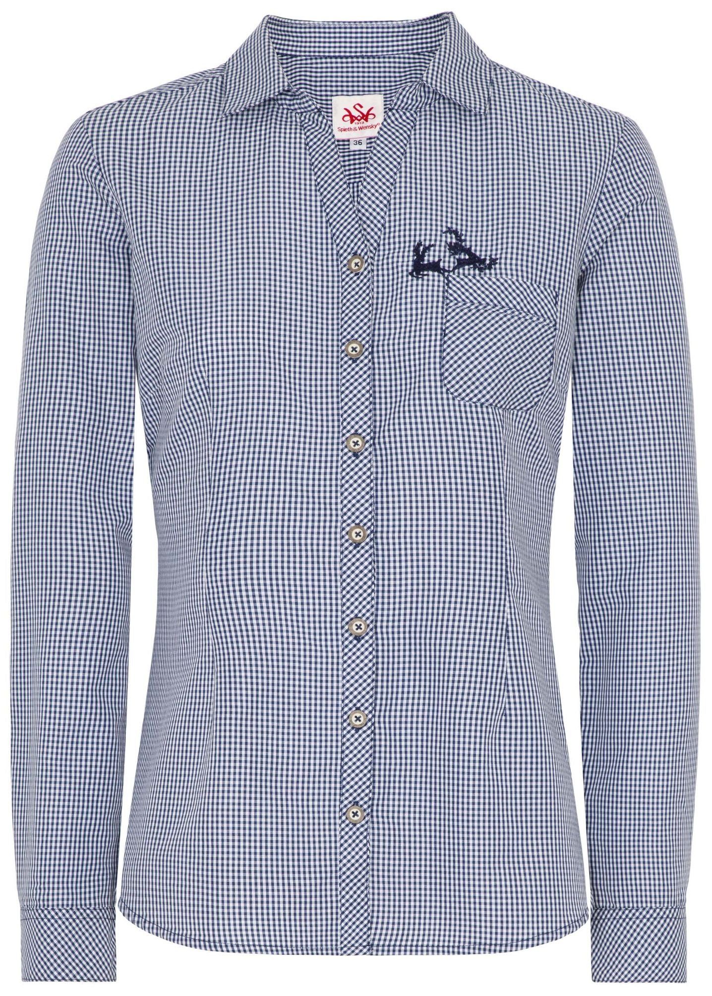 Spieth & Wensky Trachtenbluse Pünktchen Bluse