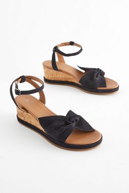 Next Forever Comfort® flache Leder-Keilabsatzsandalen Keilsandalette (1-tlg)