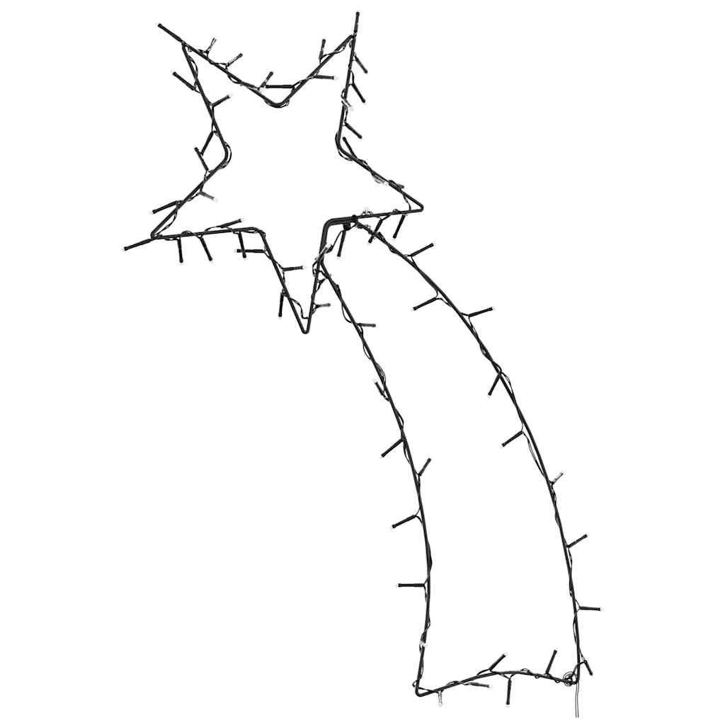 vidaXL Weihnachtsfigur Weihnachtsbeleuchtung Sternschnuppen-Silhouette 80 LEDs (1 St)