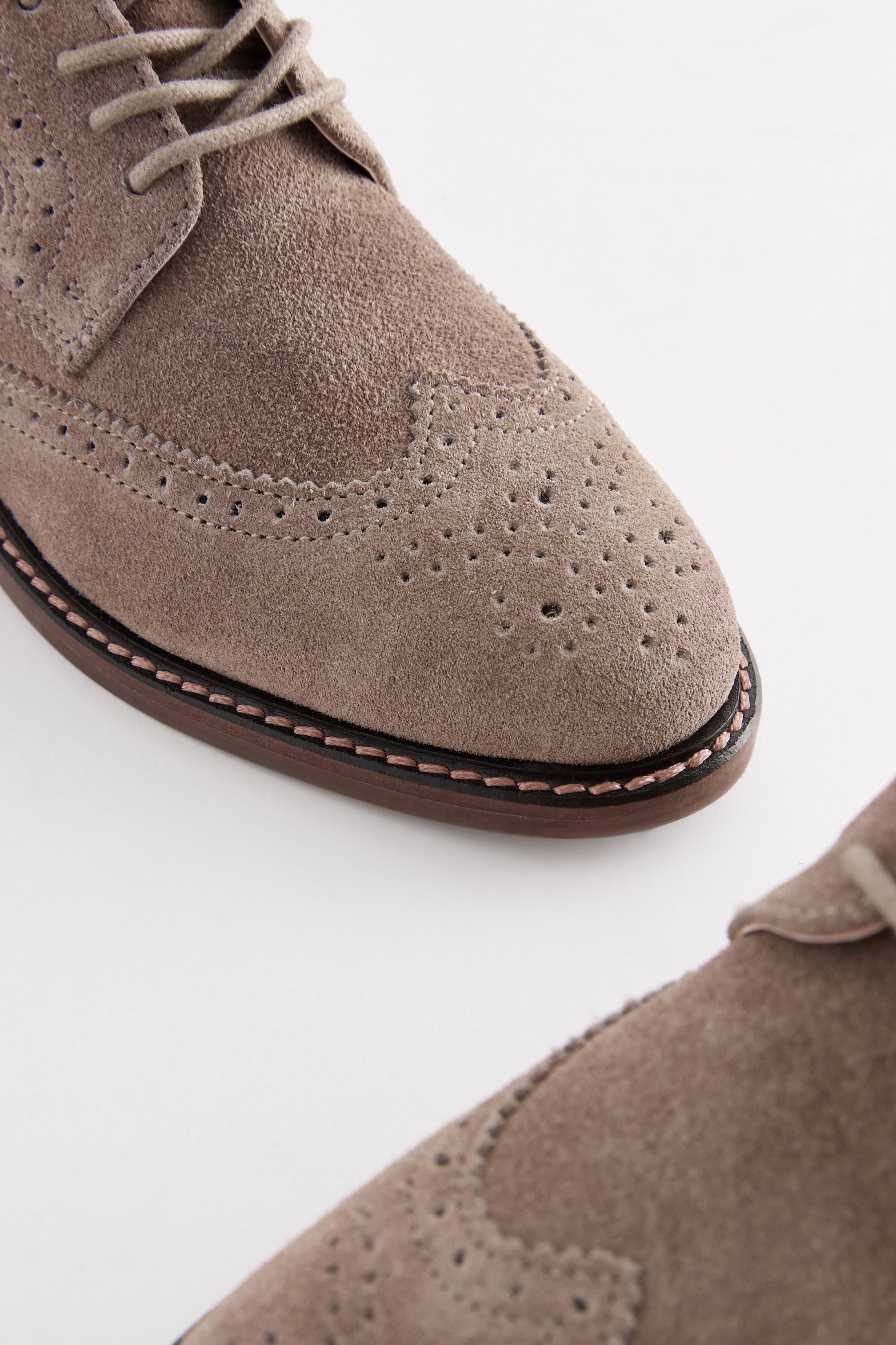 Next Brogues zum Schnüren aus Leder Budapester (1-tlg)
