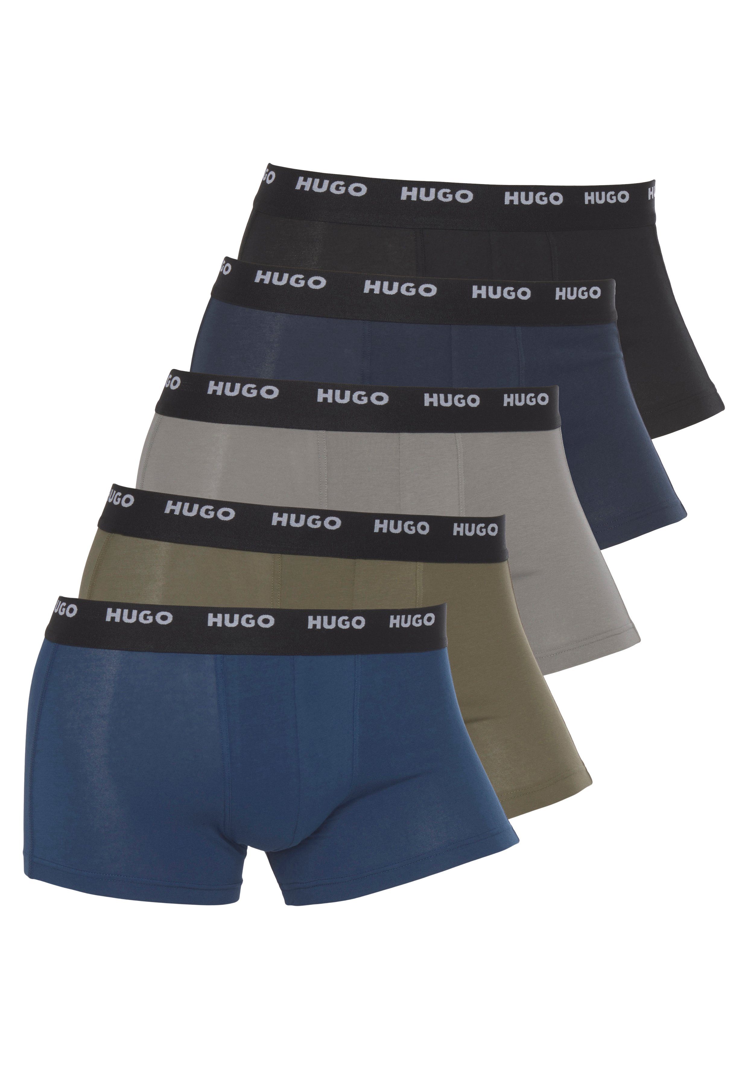 HUGO Trunk TRUNK FIVE PACK Logo-Elastikbund 5er (Packung, 5-St., mit HUGO Pack) Open_Miscellaneous993