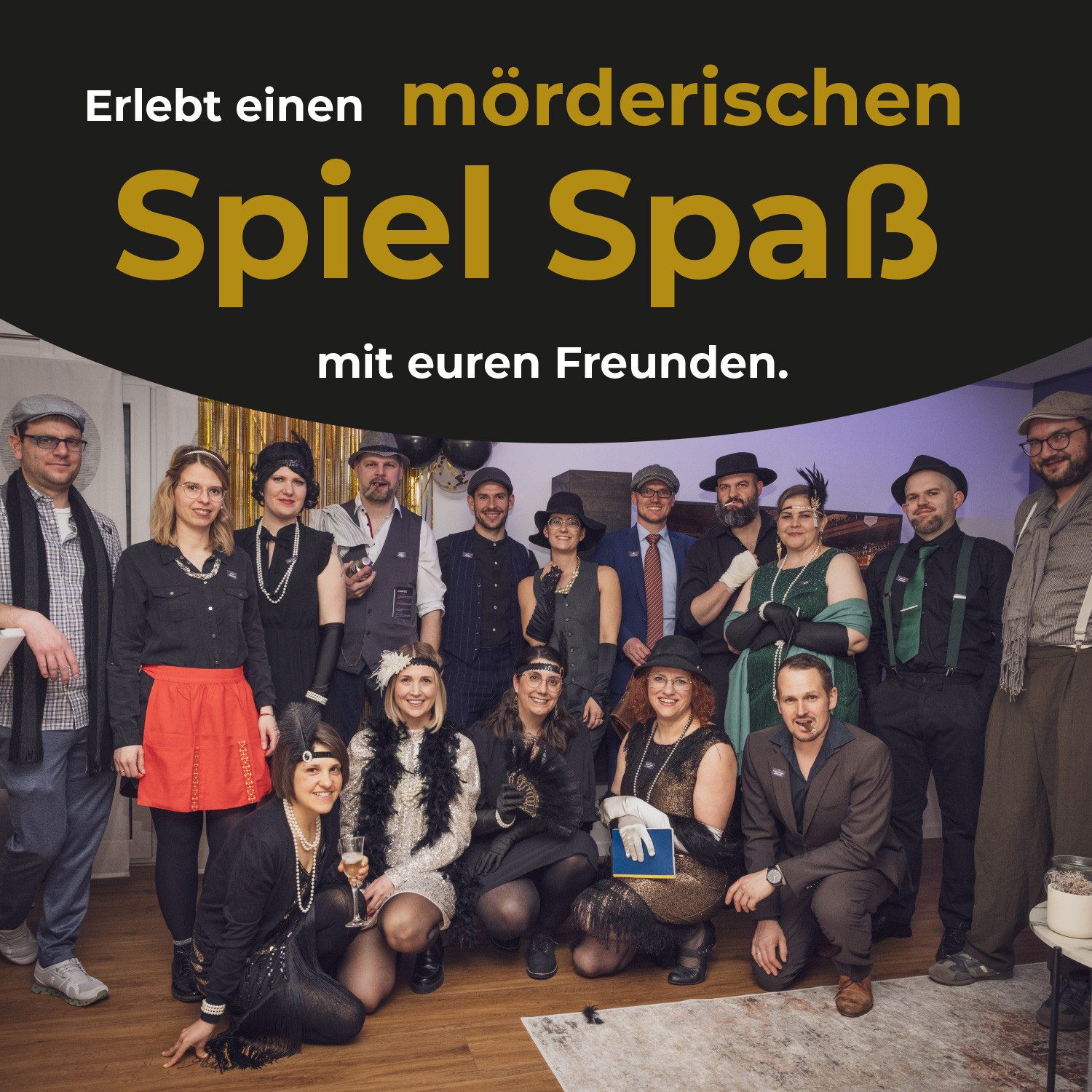 mitmach-krimi Spiel Krimi-Party, 1920 Die Flüsterkneipe - für 8-16 Spieler