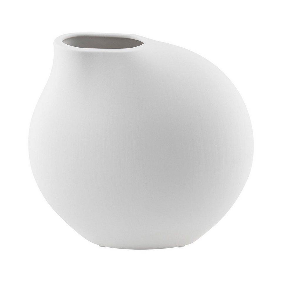 blomus Dekovase Blomus Vase Nona, Dekovase, Blumenvase, Porzellan, White,  14 cm, 66166 (kein set), Puristische Blumenvase. Ideal auch als