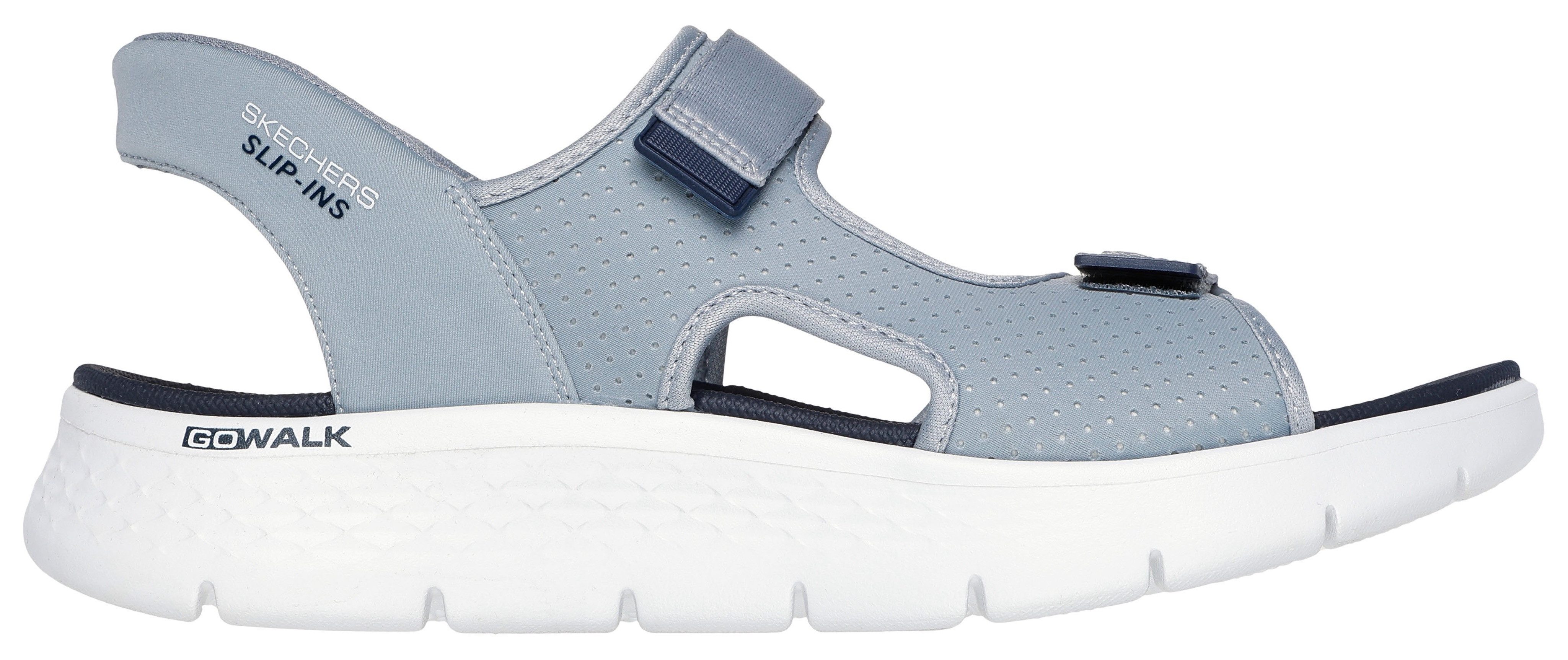Skechers GO WALK FLEX SANDAL-EASY ENTRY Sandale Sommerschuh, Sandalette, Slip-In mit atmungsaktiver Goga Mat Sohle